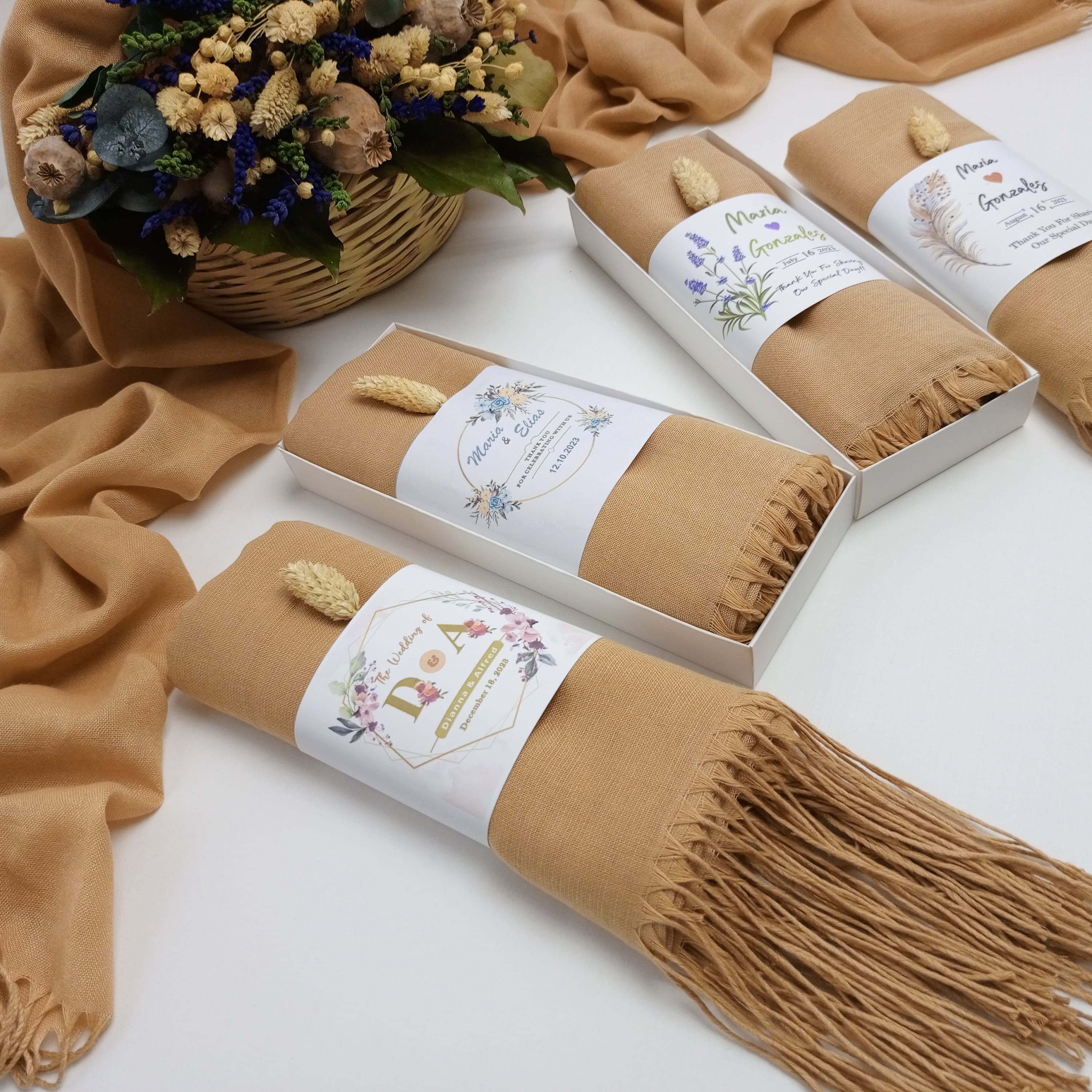 Pashmina Shawl, Wedding Guest Favor, Bridesmaid Gift