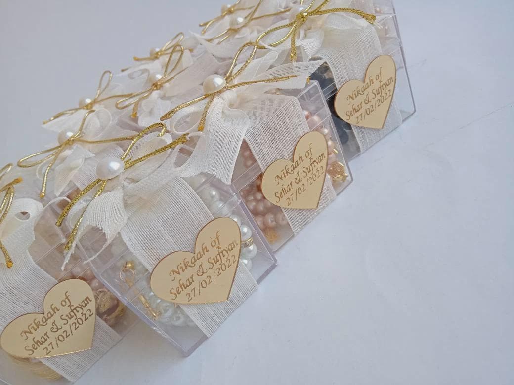 Personalized Pearl Tasbih Prayer Beads, Eid Favors, Muslim Gift | Wedding Favors - image 4