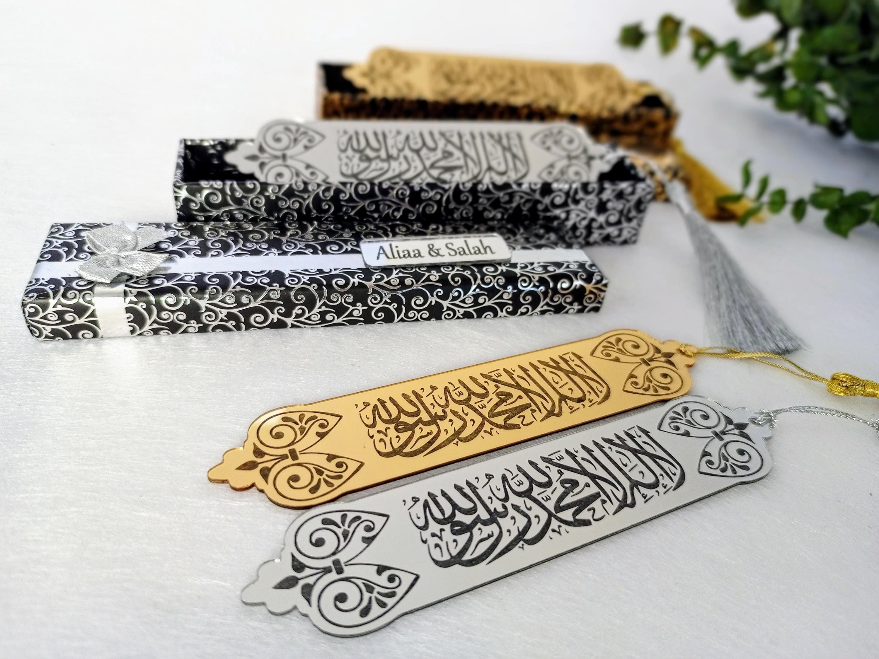 Custom Acrylic Islamic Bookmark | Quran Favor with Gift Box - image 4
