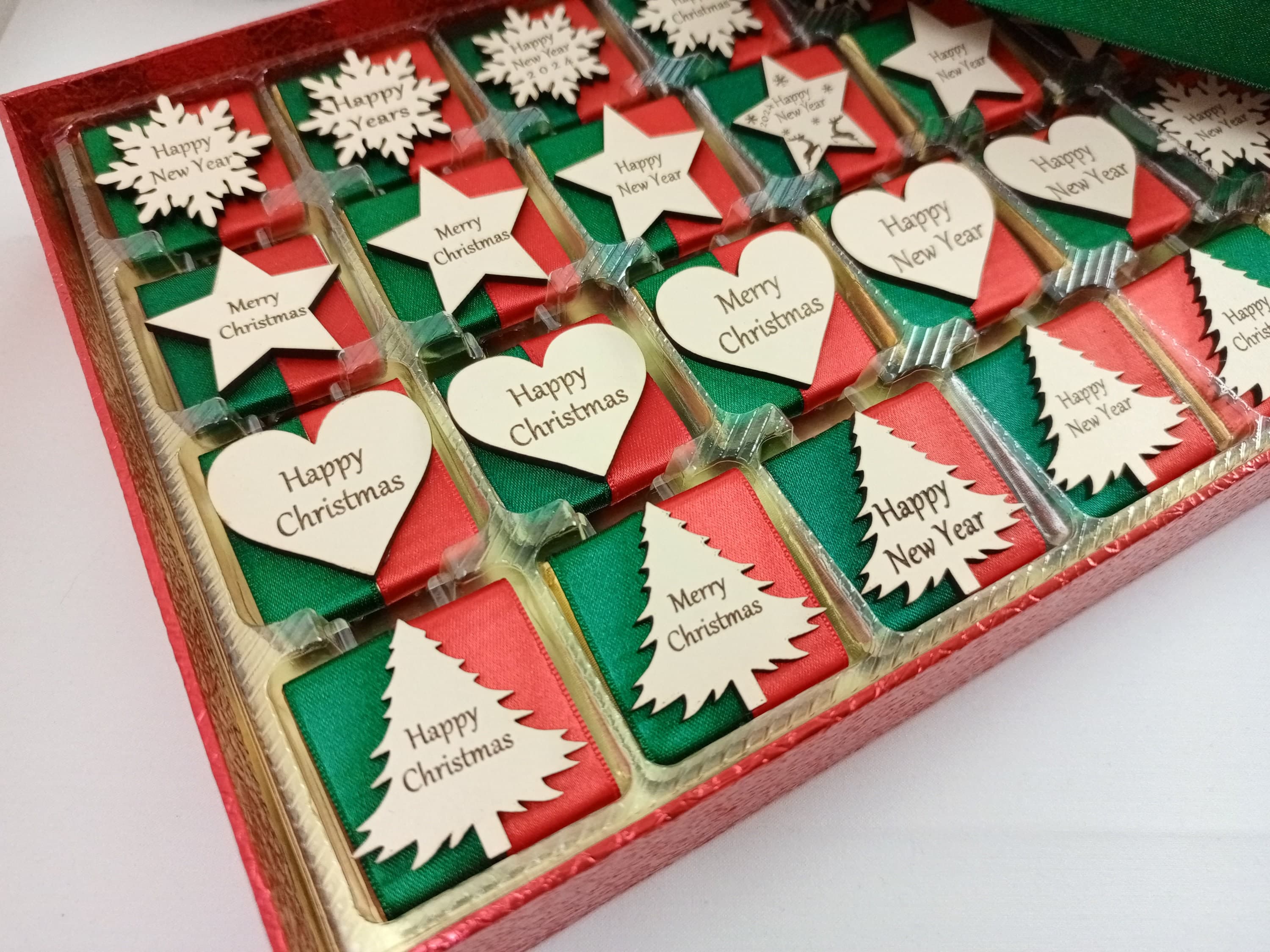 Christmas Chocolate Favors – Gold & Silver Foil, Party Chocolates - image 3