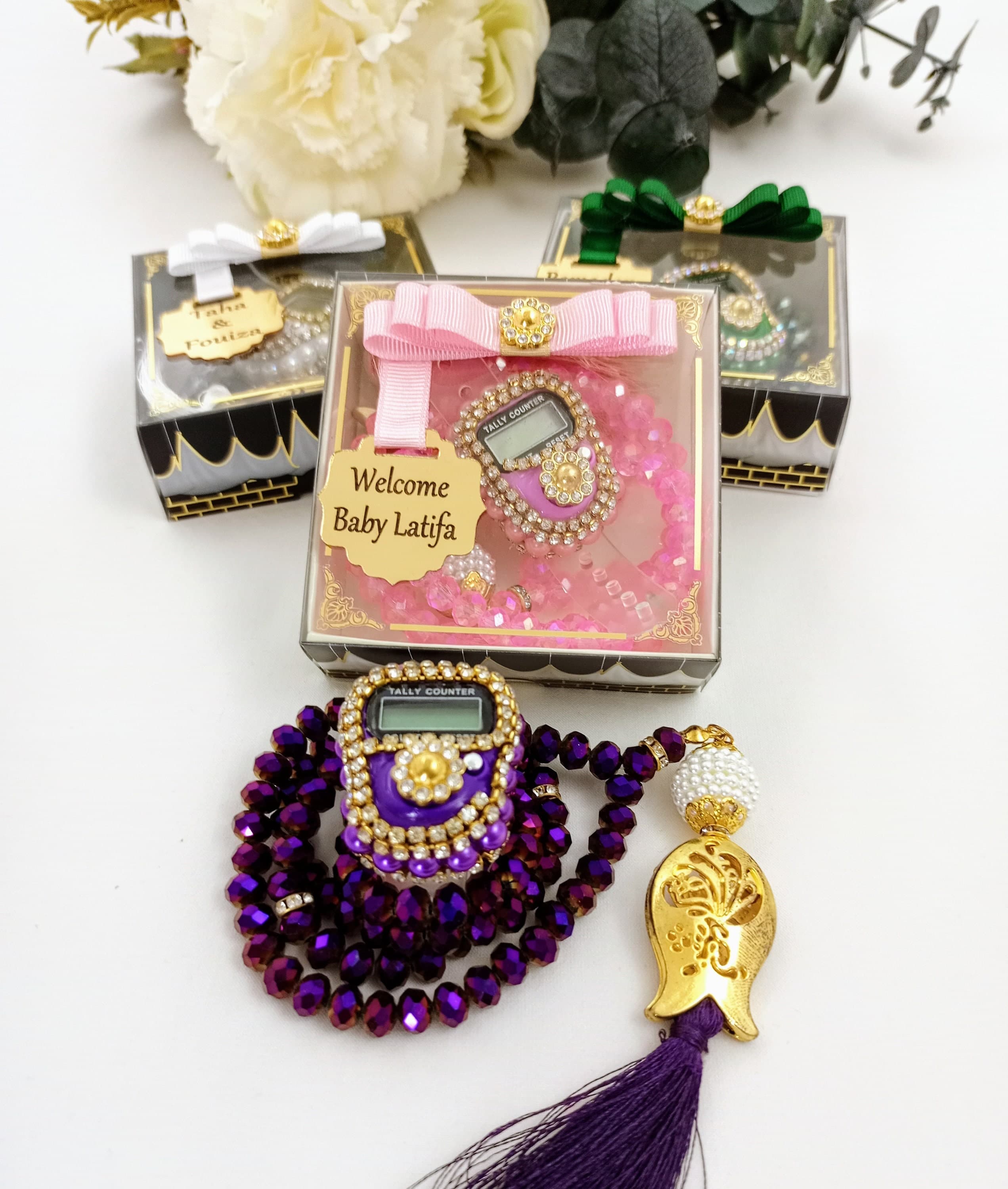 Crystal Prayer Beads Set, Digital Tasbih, Ramadan Gift - image 5