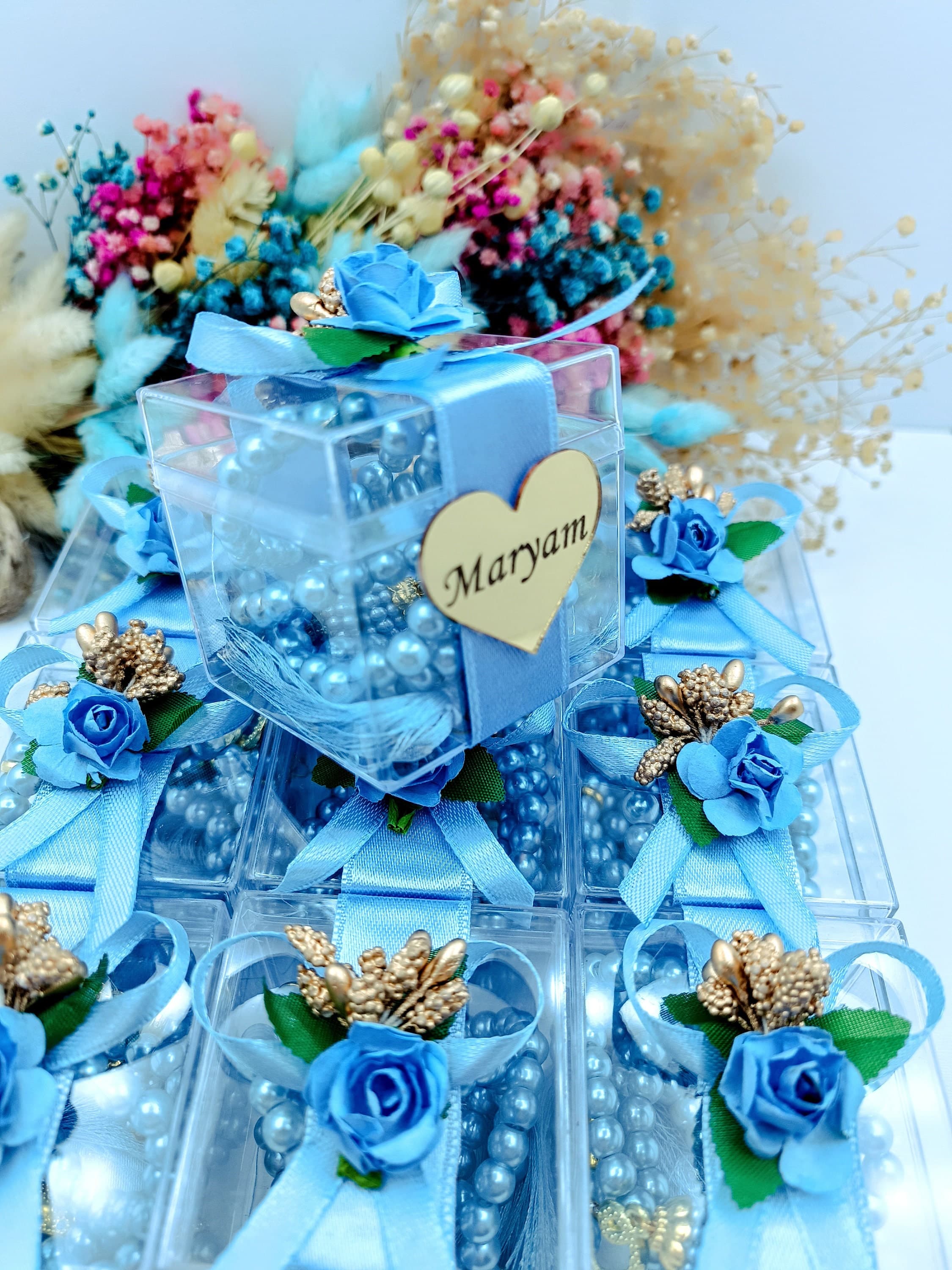 Personalized Pearl Tasbih Favors, Muslim Prayer Beads, Eid Gift - image 3
