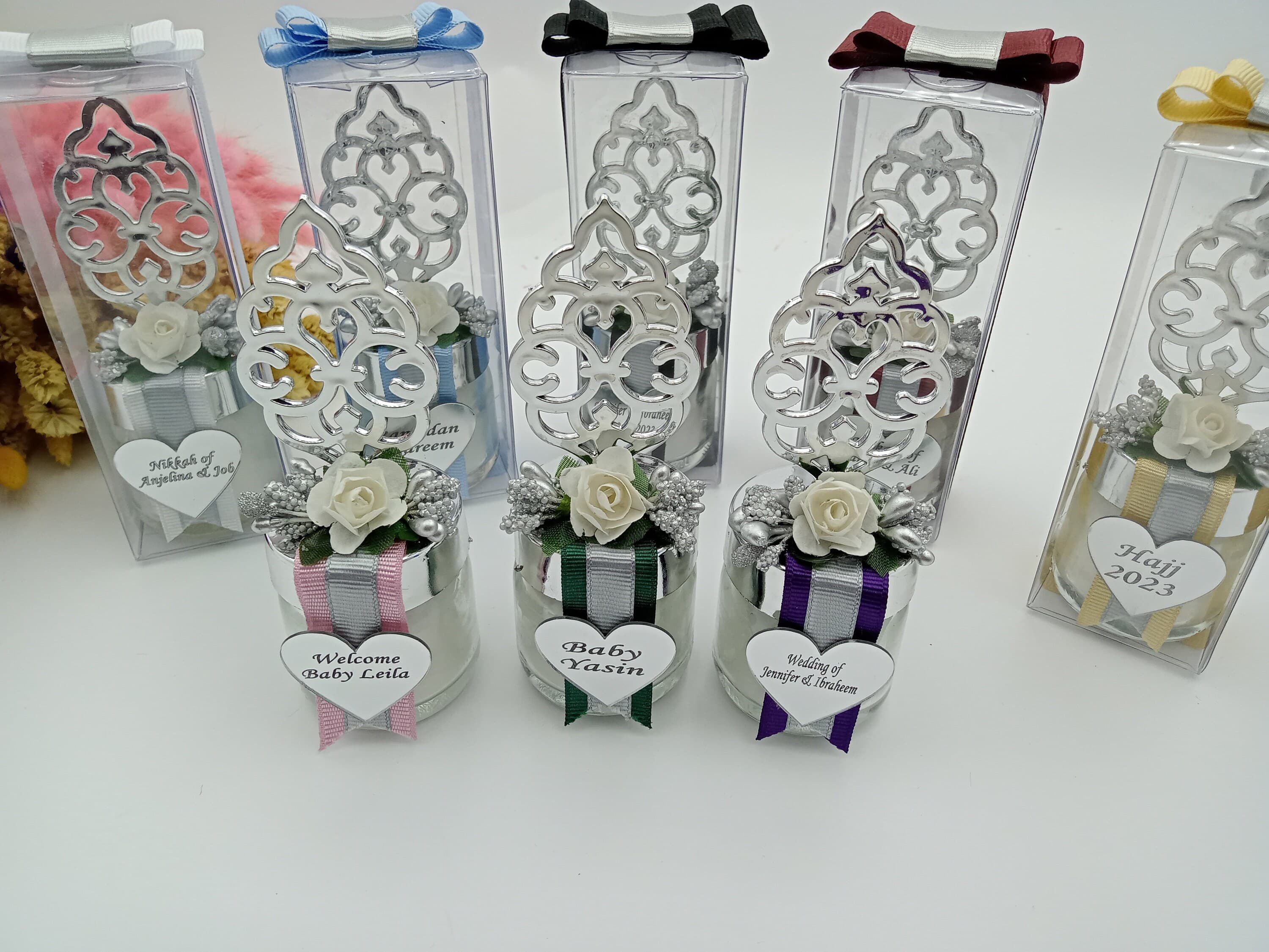 Personalized Wedding Candle Favors, Rustic Bridal Shower Gifts - image 5