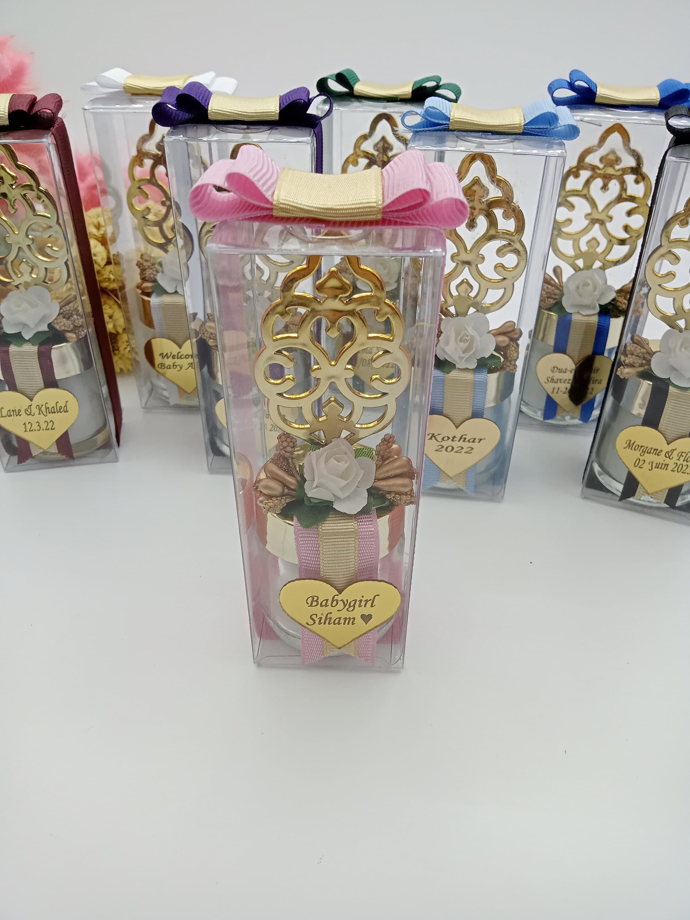 Personalized Candle Wedding Favors, Rustic Bridal Shower Gifts - image 3