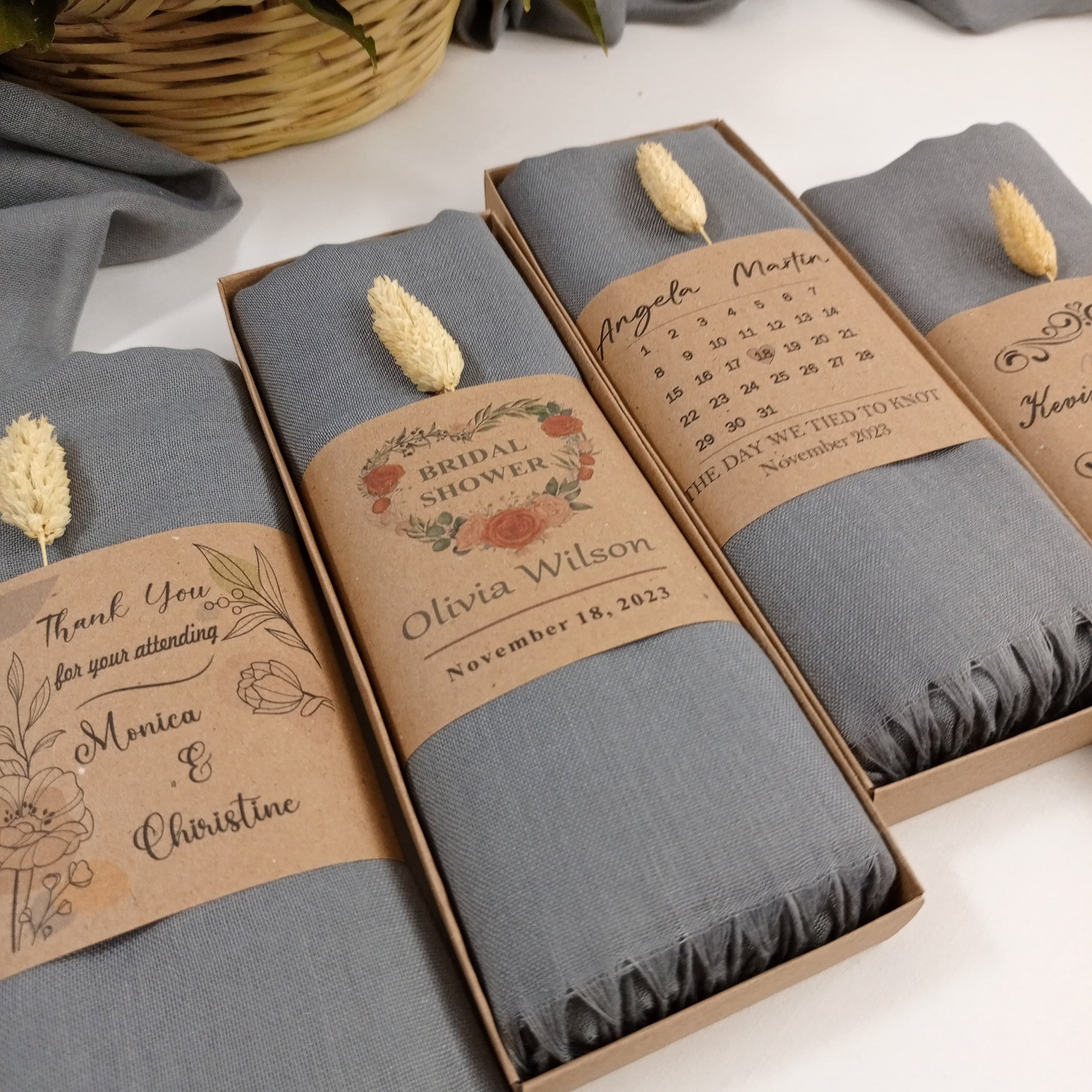 Pashmina Shawl, Bridesmaid Wedding Favor, Personalized Gift