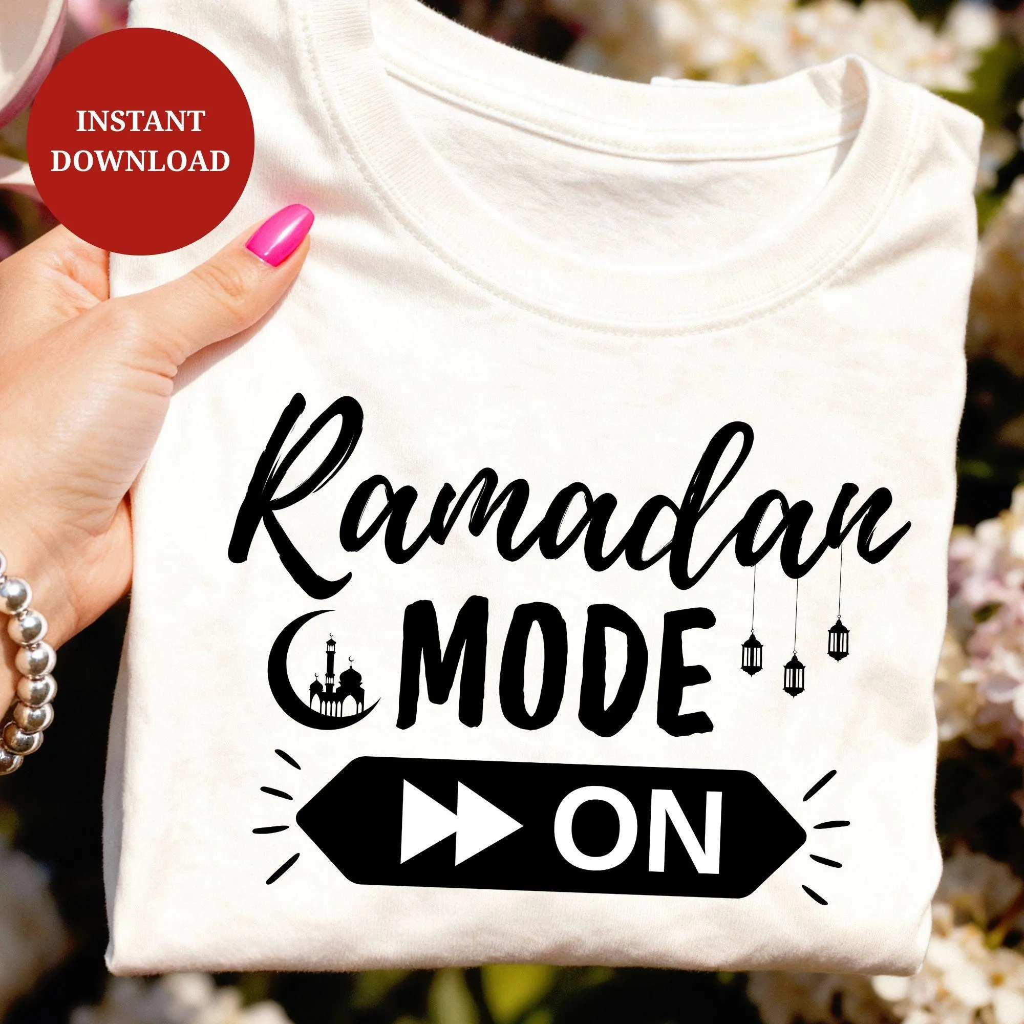 Ramadan  Mode On SVG Bundle: Islamic Mosque, Eid Decor (Digital Download)