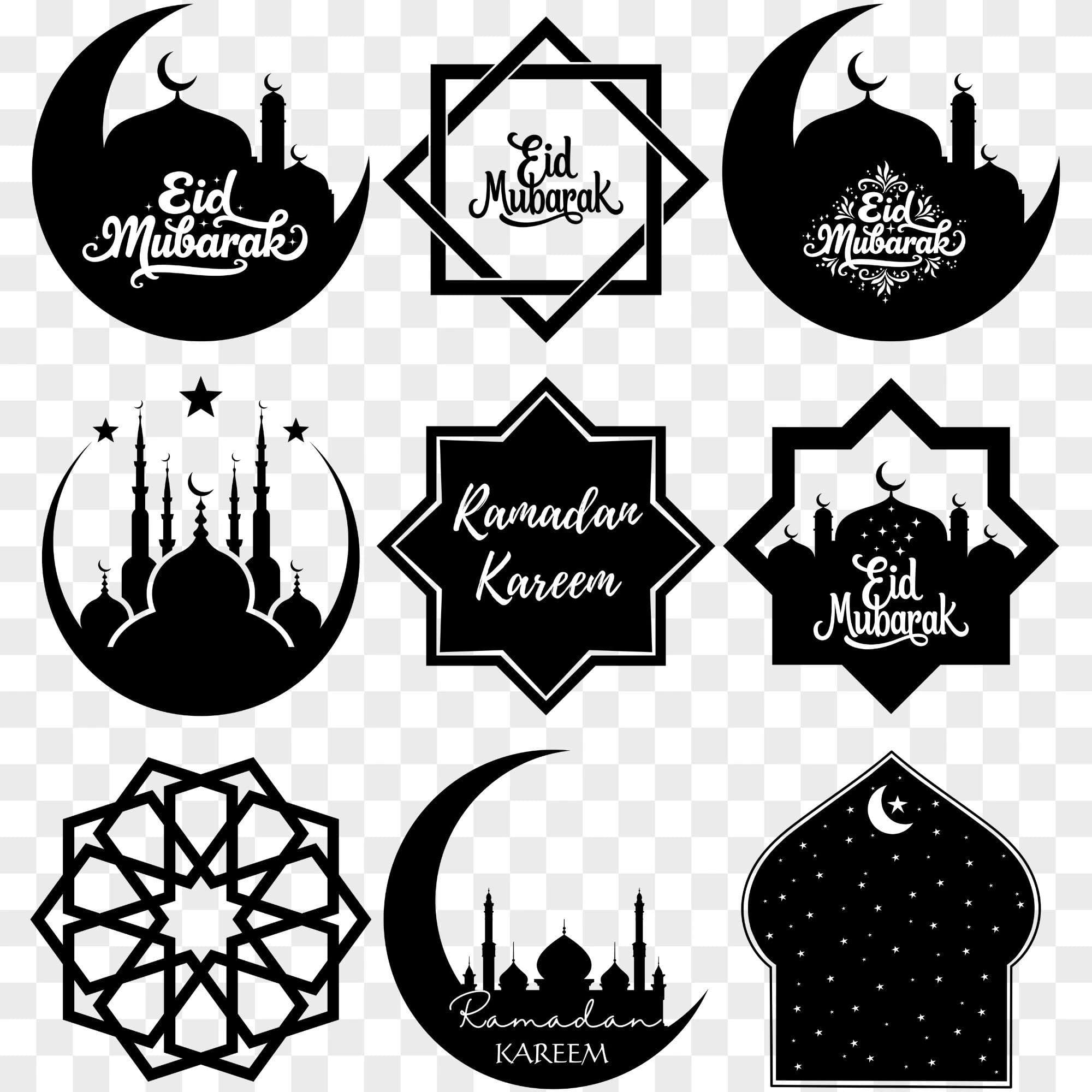 Islamic SVG Bundle: Ramadan & Eid Mubarak Designs (Digital Download)