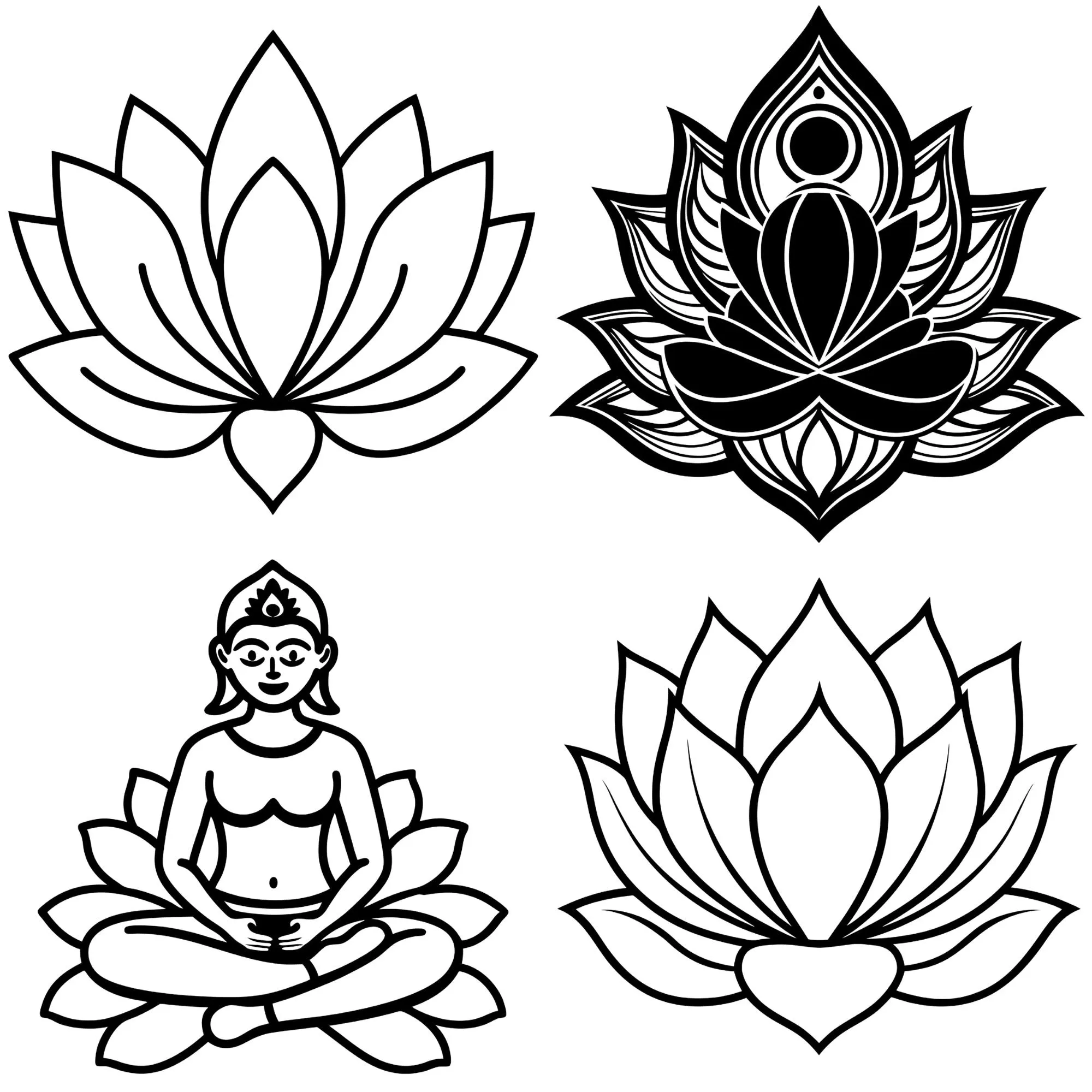 lotus flower svg, chakra svg, logo ornament, spiritual gift svg, cricut explore, yoga svg, plotter file, spiritual energy, flower of life art, indian wall decor, laser cut files, meditation print, silhouette cut file