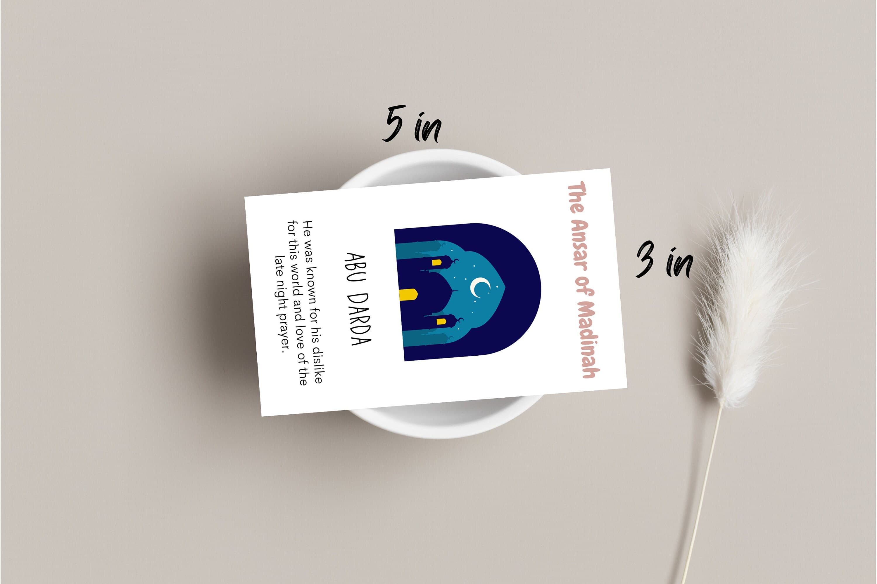 24 Companions of Prophet Muhammad Flashcards | Islamic Pre School | Digital Print | Montessori Furniture - image 5