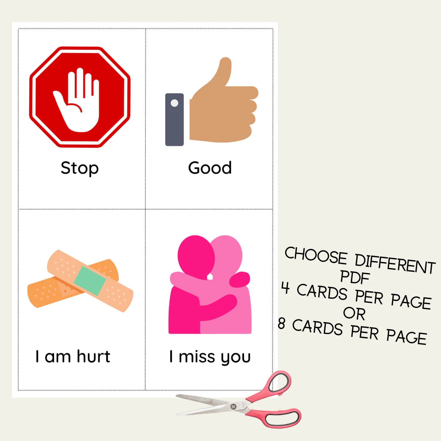Communication Speech Cards 72 Pack Special Needs Learning Non Verbal Autism ASD Digital Download - image 3