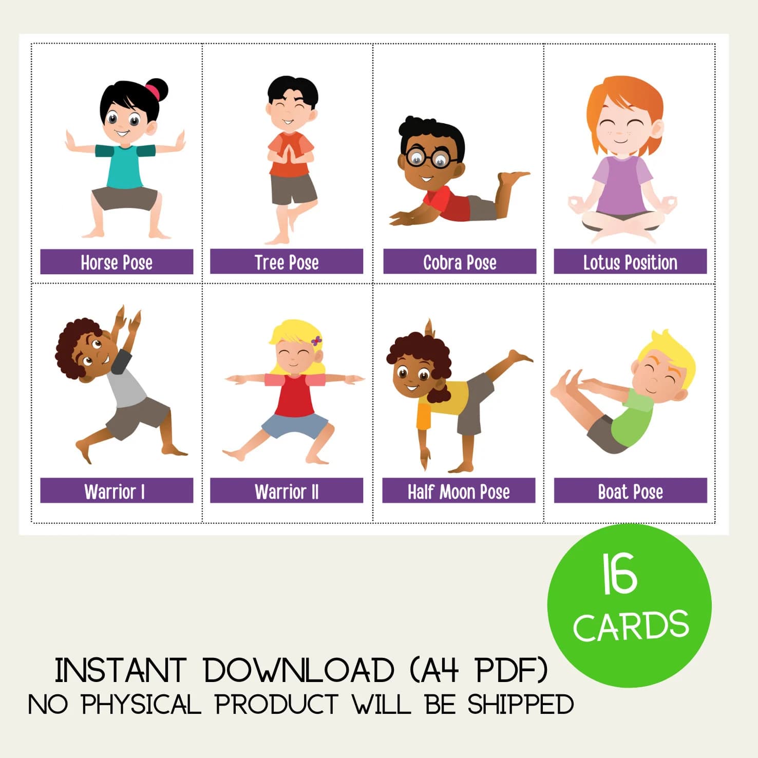 Yoga Poses Positions Flash Cards Children Preschool Educational Activity SEN KS1 KS2 - image 3