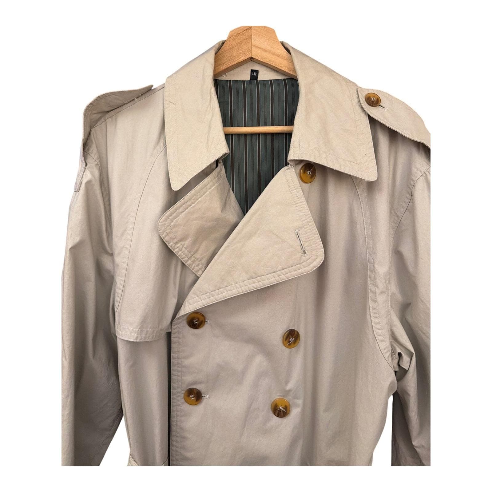 Vintage Court Metrage Euro Trench Coat Light Academia Detective Parisian Preppy - image 4