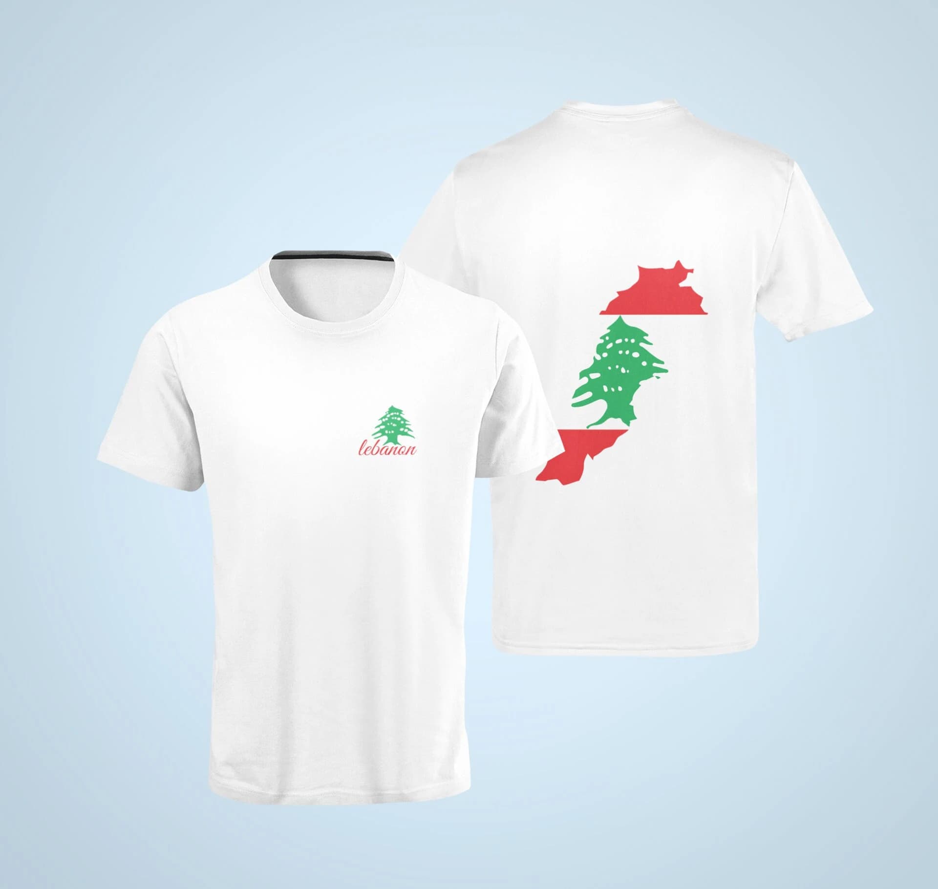 Lebanon front and back Unisex T-Shirt