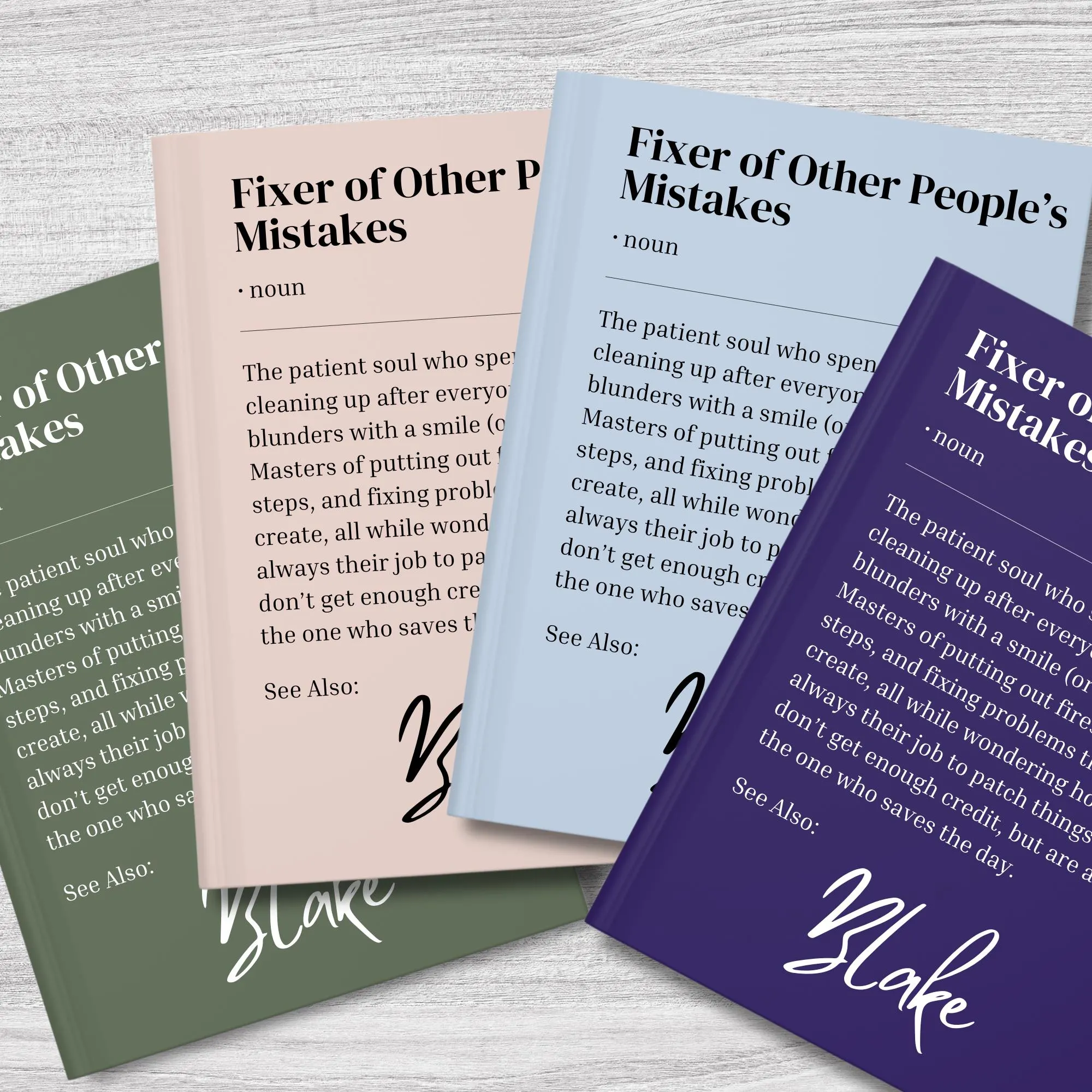 Personalised Problem Solver Journal, Coworker Birthday Gift,  Definition Gift, Mentor, Leader Appreciation, Colleague, Nurse Teacher - image 4