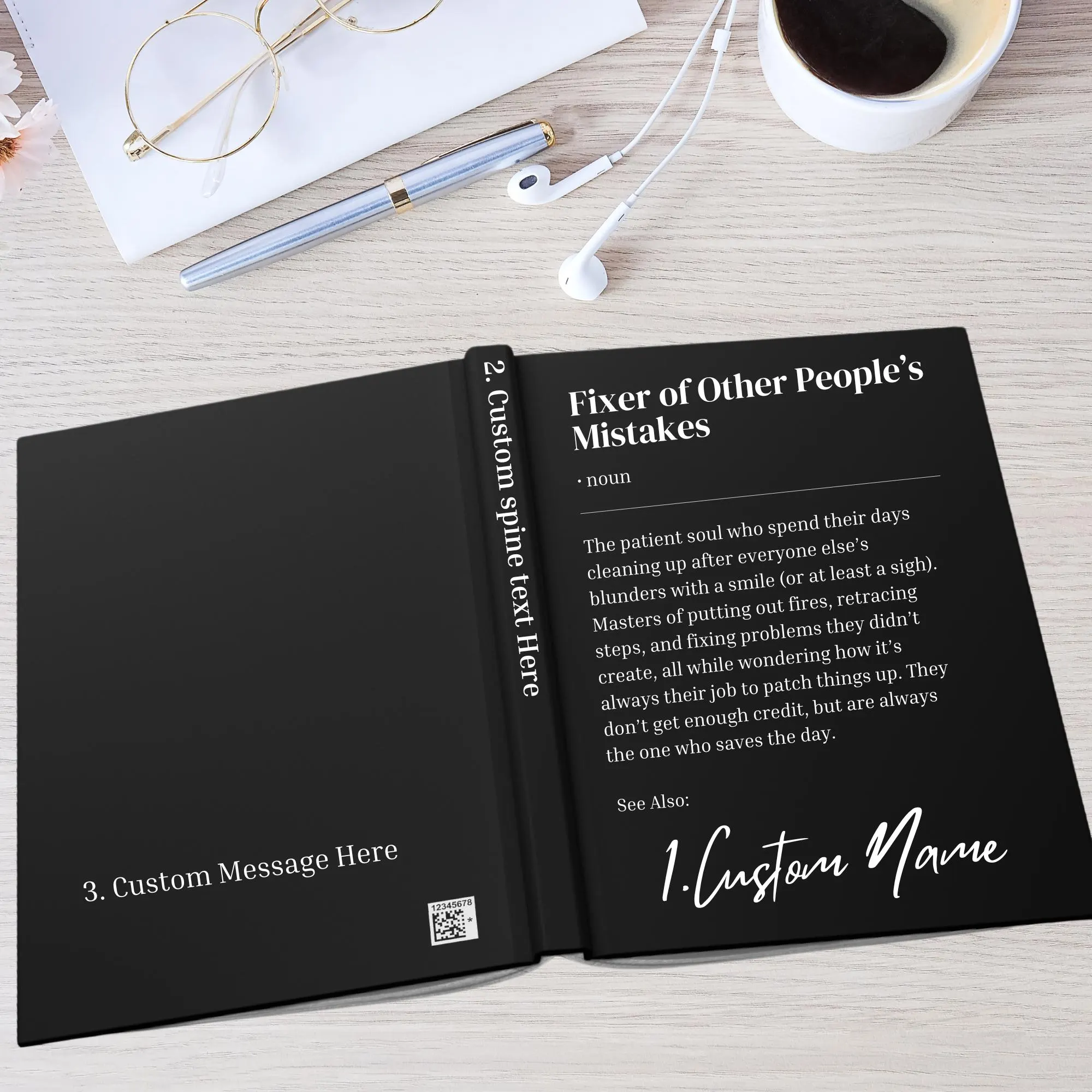 Personalised Problem Solver Journal, Coworker Birthday Gift,  Definition Gift, Mentor, Leader Appreciation, Colleague, Nurse Teacher - image 5