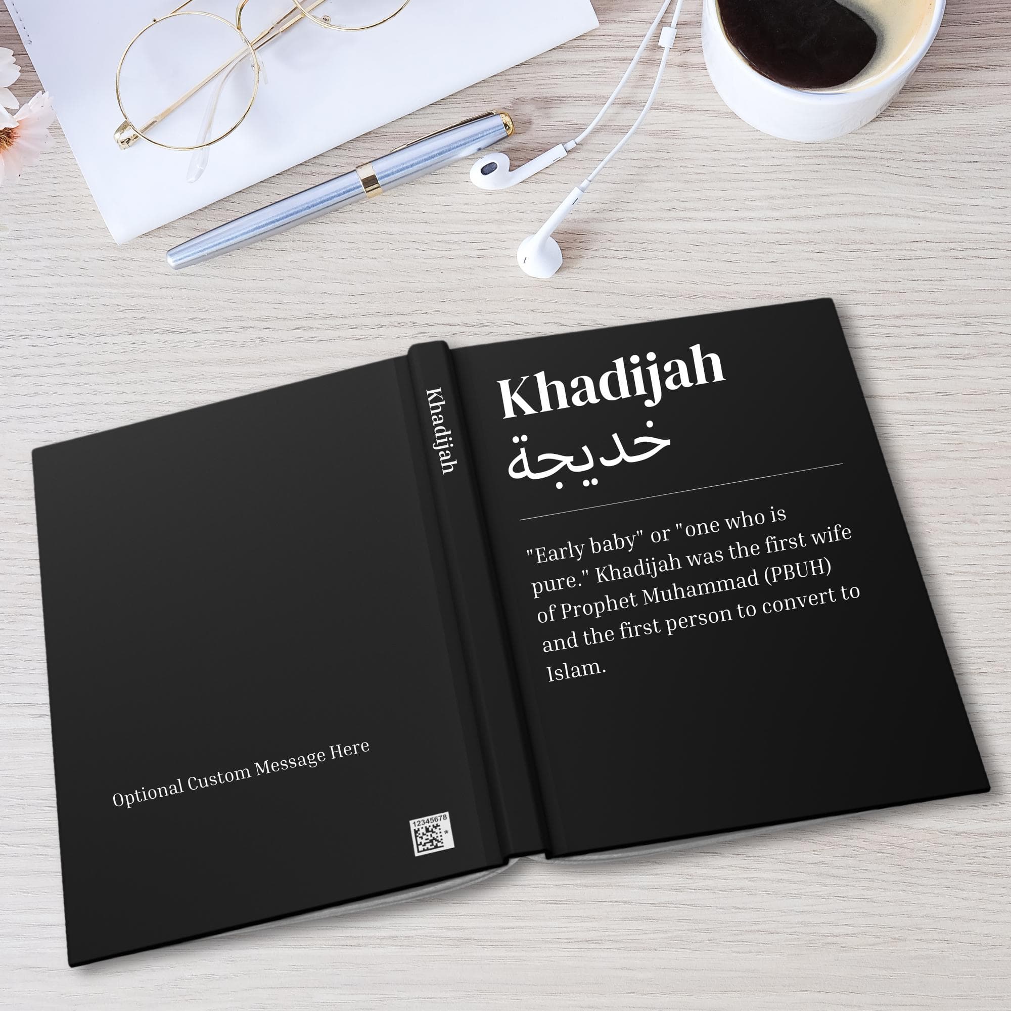 Personalized English Arabic Name Definition Journal, Islamic, Muslim Gift for Sister, Custom Name, Ramadan Eid Gift, Prayer Journal, - image 2