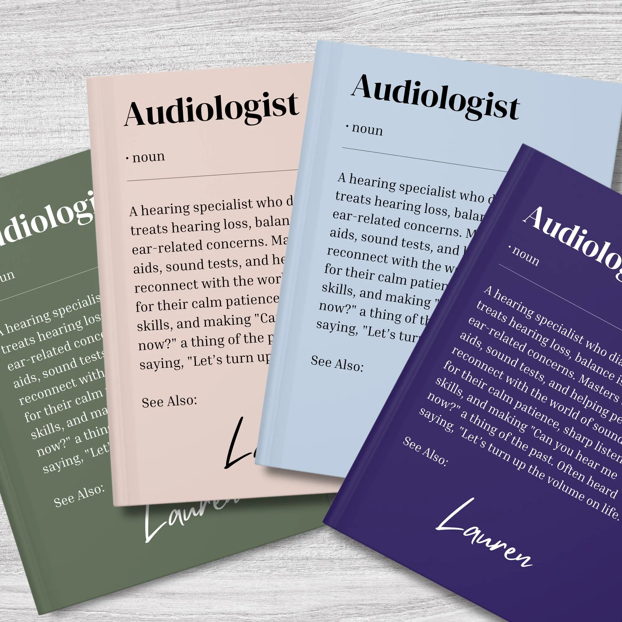 Audiologist Journal Nurse Appreciation Gifts, New Nurse Gift, Audiologist Student Graduation, Personalized, Custom Name - image 4