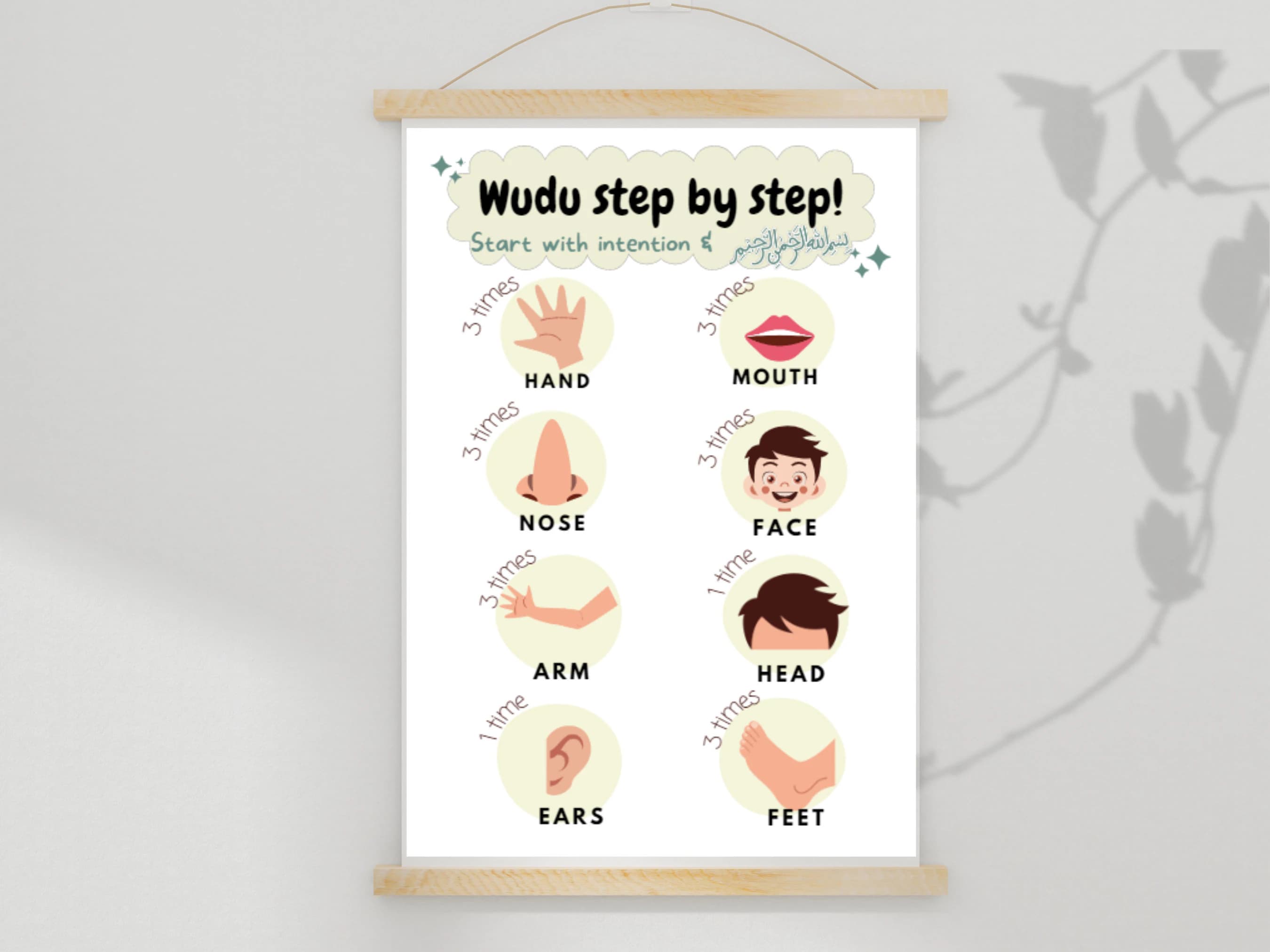 Wudu Steps Poster: Islamic Nursery Educational Print (Digital Download) - image 5