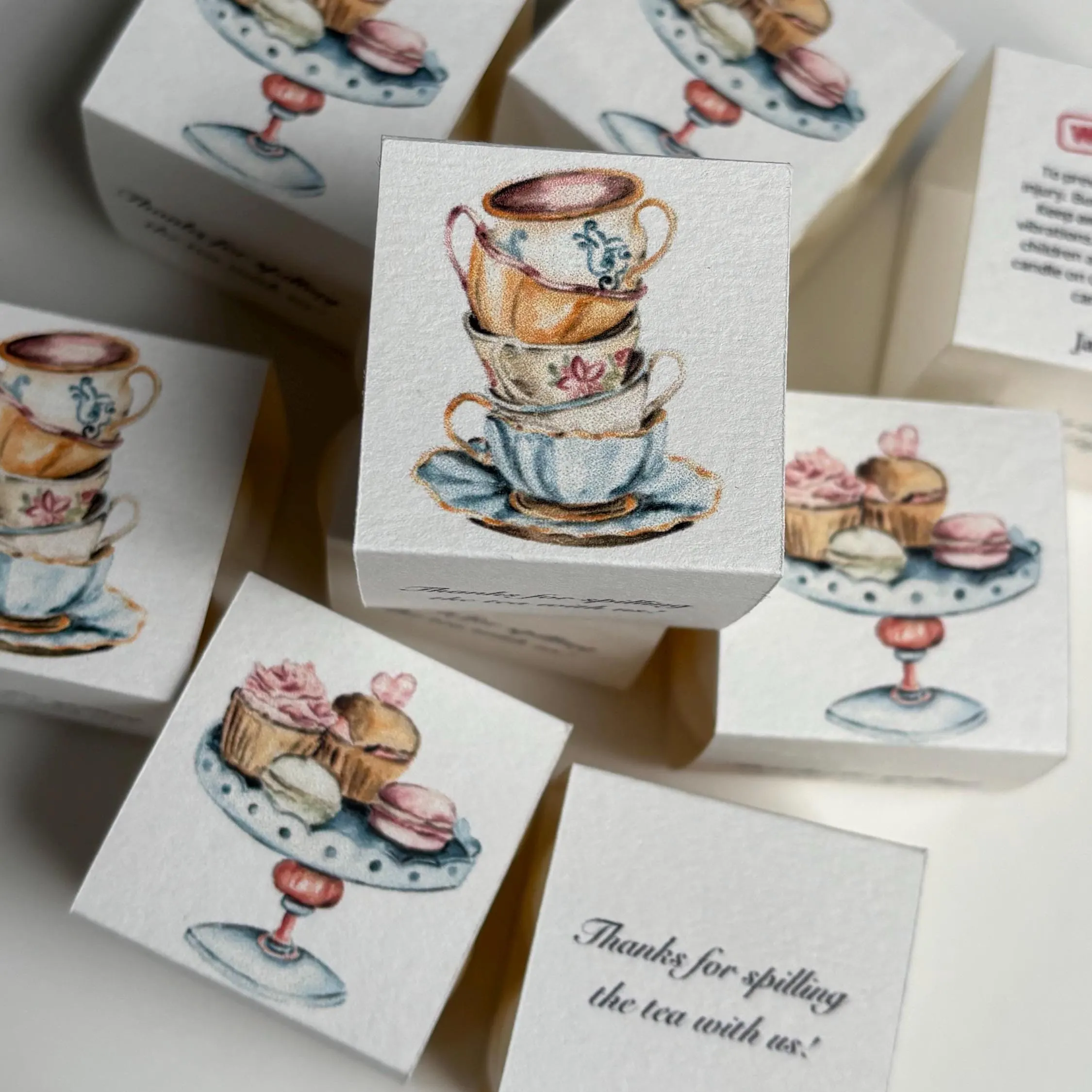 Tea Party Mini Candle Favours, Afternoon Tea Party Gifts, Custom Favours, Bridal Shower Favour, Baby Shower Gifts, Mini Candle Favours