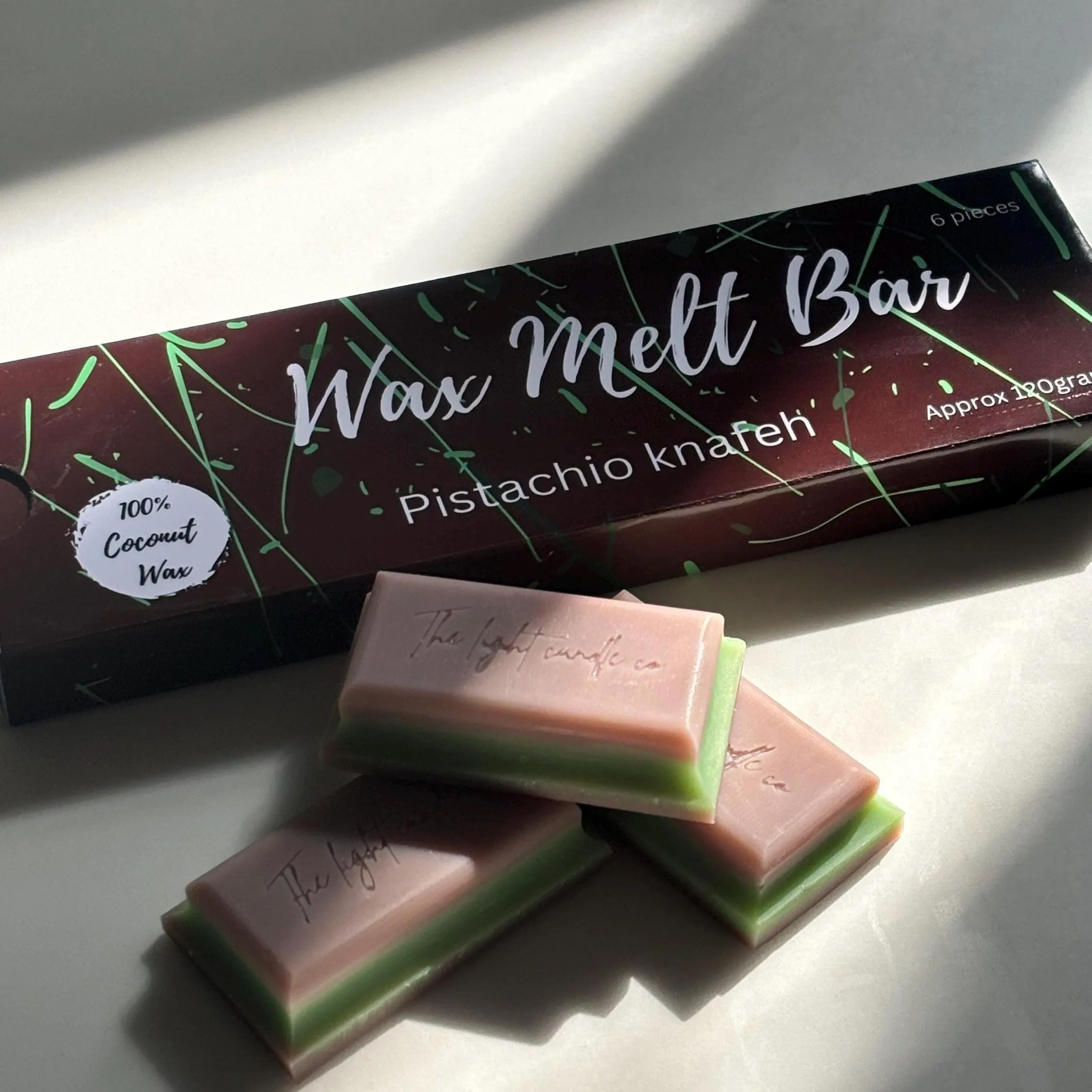 Dubai Chocolate Wax Melt Bar, Viral Dubai Chocolate, Novelty Wax Melt Bar, Oud Scented Wax Melts - image 2
