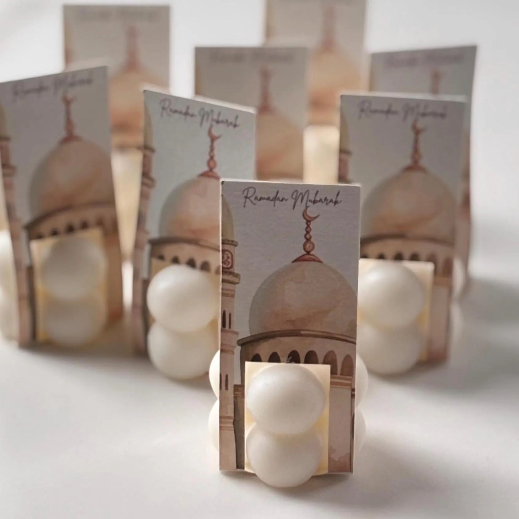 Luxury Ramadan Mubarak Candles, Ramadan Mubarak Favors, Personalised Unique Ramadan Favors, Ramadan Mubarak, Mini Bubble Candle Favors - image 3