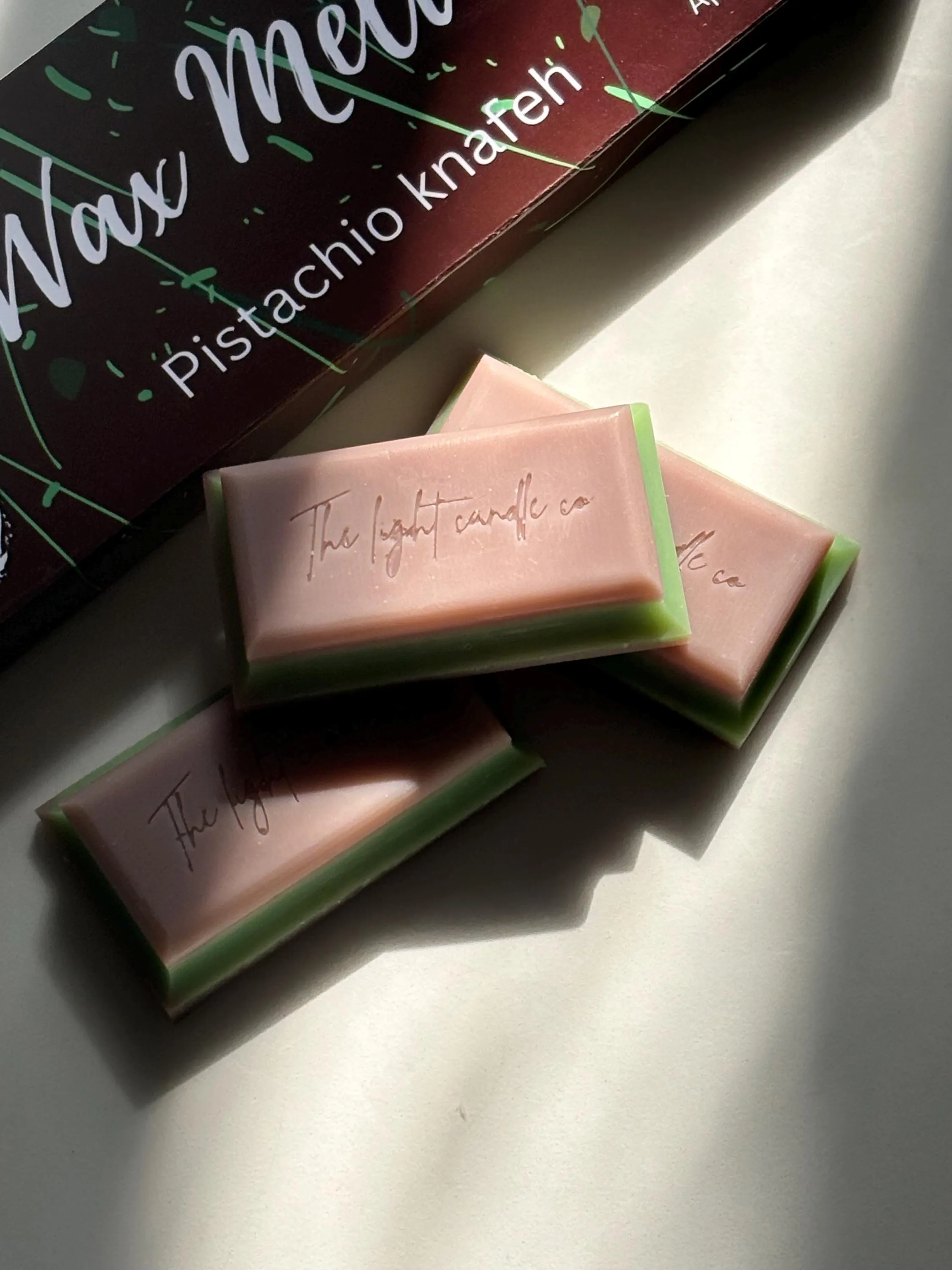 Dubai Chocolate Wax Melt Bar, Viral Dubai Chocolate, Novelty Wax Melt Bar, Oud Scented Wax Melts - image 4