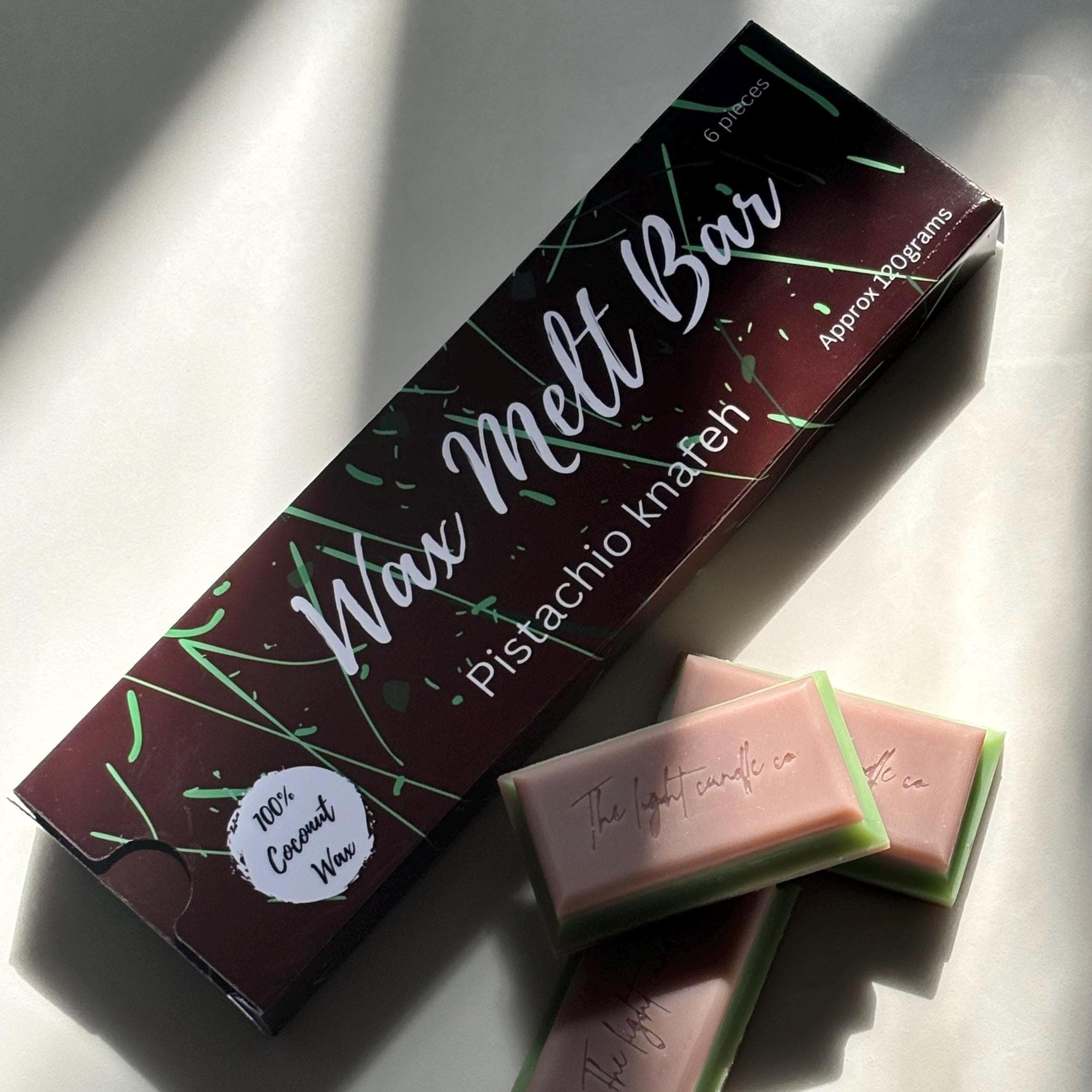 Dubai Chocolate Wax Melt Bar, Viral Dubai Chocolate, Novelty Wax Melt Bar, Oud Scented Wax Melts