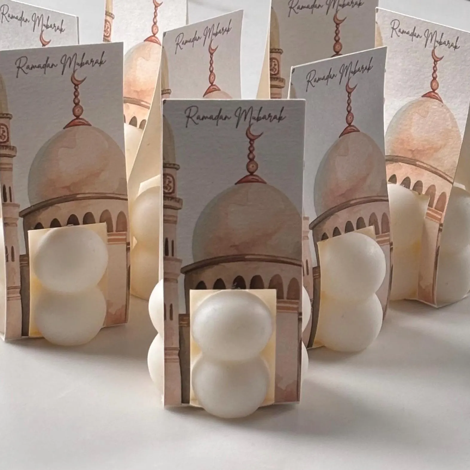 Luxury Ramadan Mubarak Candles, Ramadan Mubarak Favors, Personalised Unique Ramadan Favors, Ramadan Mubarak, Mini Bubble Candle Favors - image 4