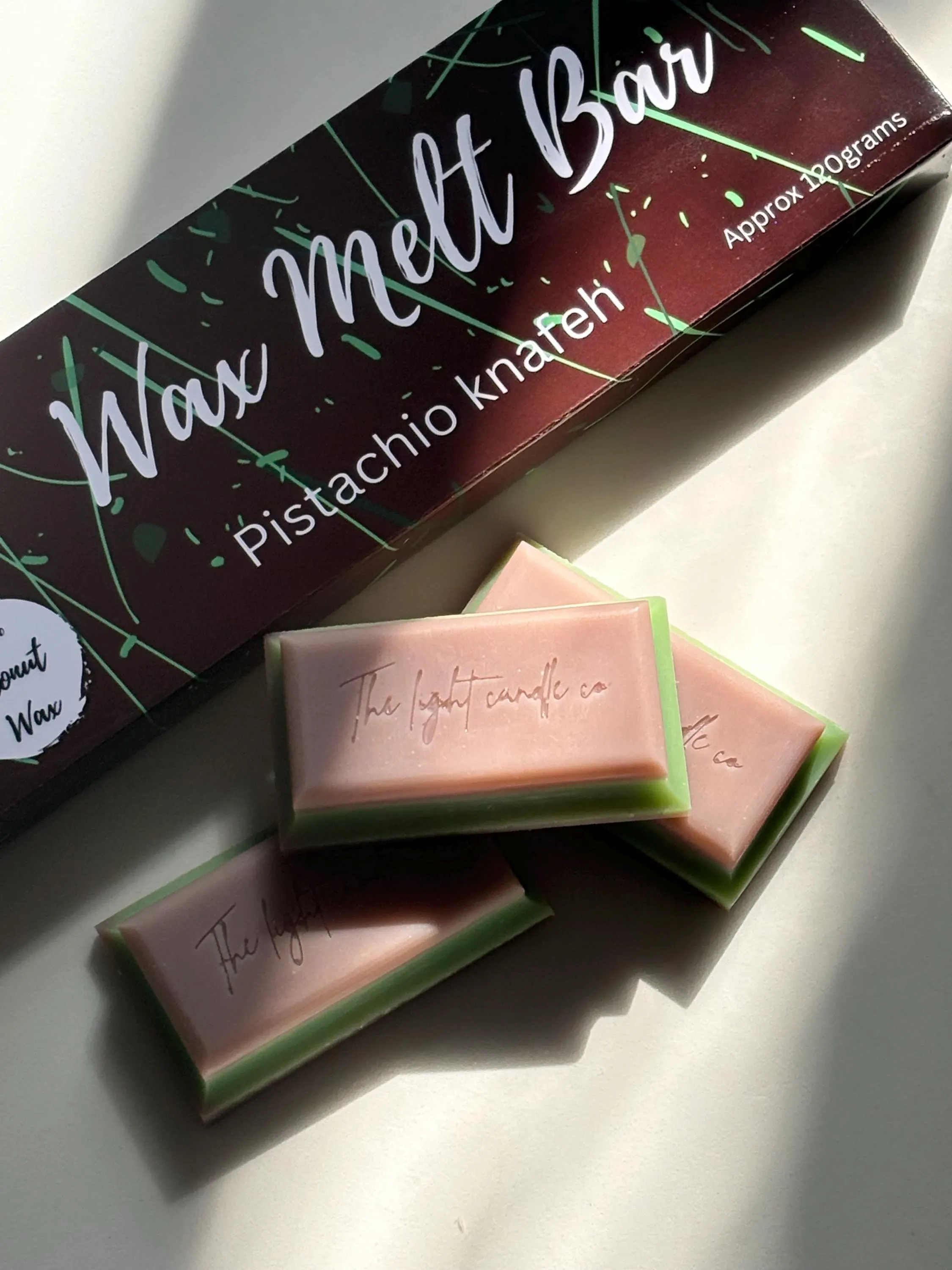 Dubai Chocolate Wax Melt Bar, Viral Dubai Chocolate, Novelty Wax Melt Bar, Oud Scented Wax Melts - image 3