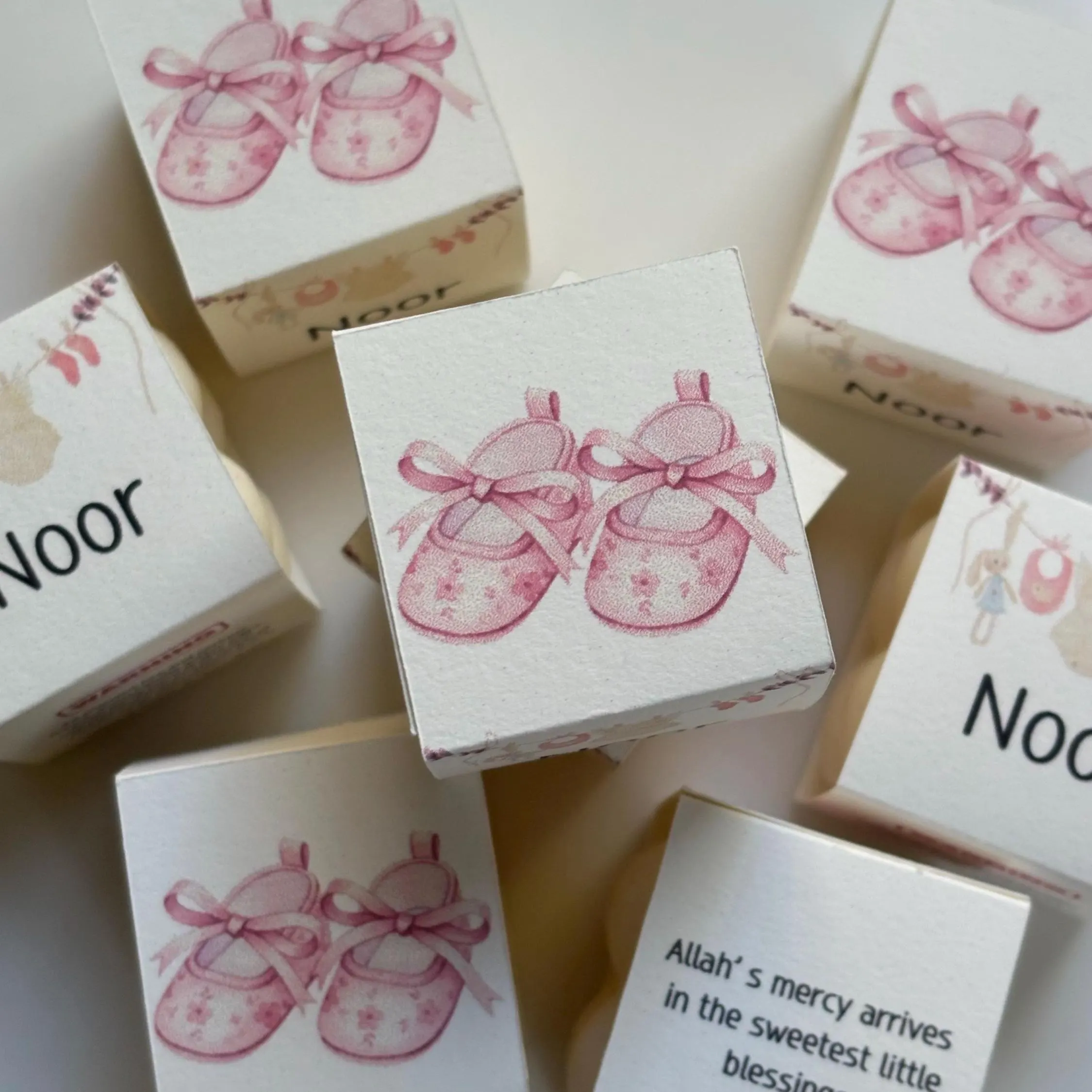 Islamic Baby Shower Favours, Personalised Mini Bubble Candle, Muslim Baby Shower Gift, Aqiqah Favors, New Baby Girl Favors