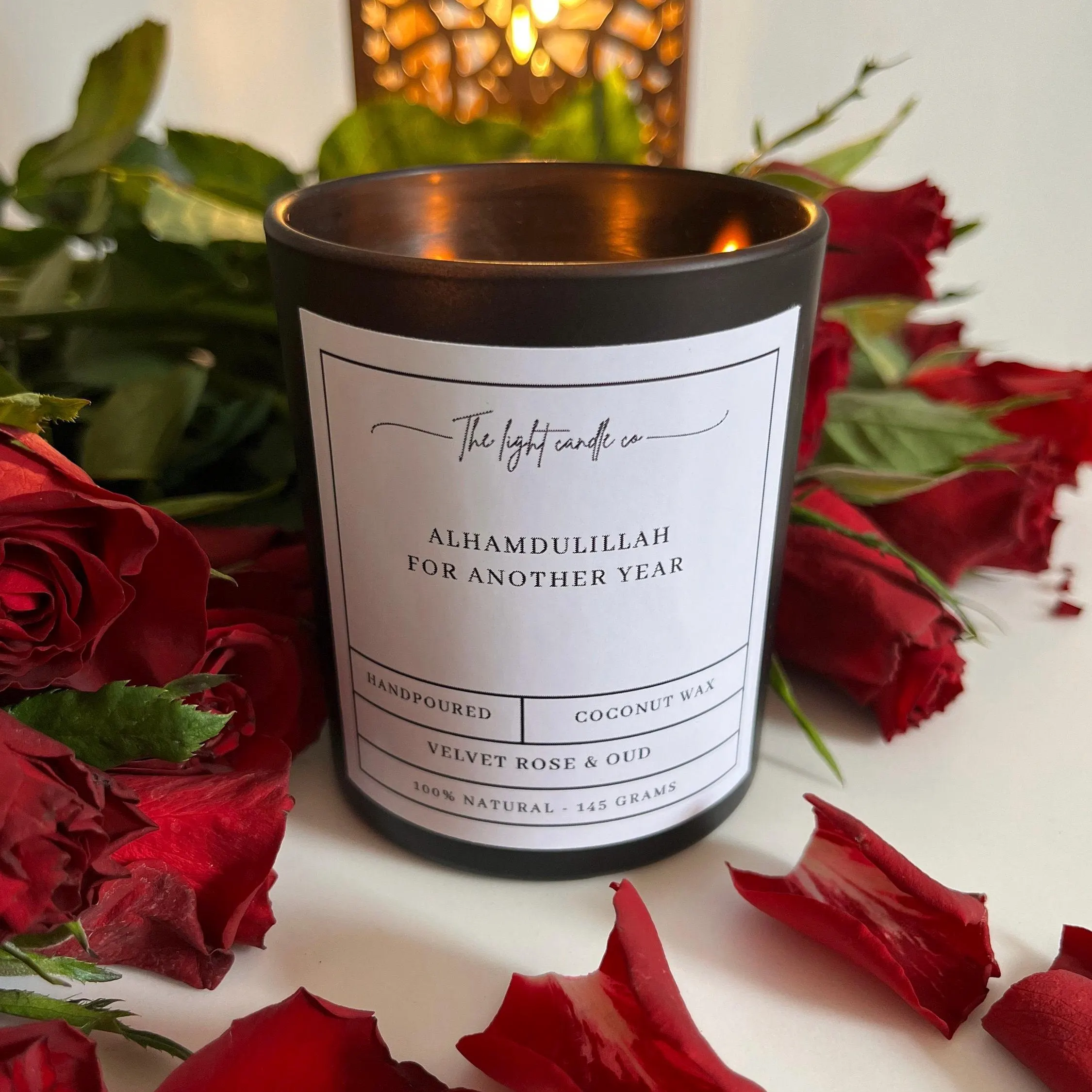 Islamic Candle Alhamdulillah Quoted Candle Islamic Home Decor Candles, Ramadan/Eid Candles