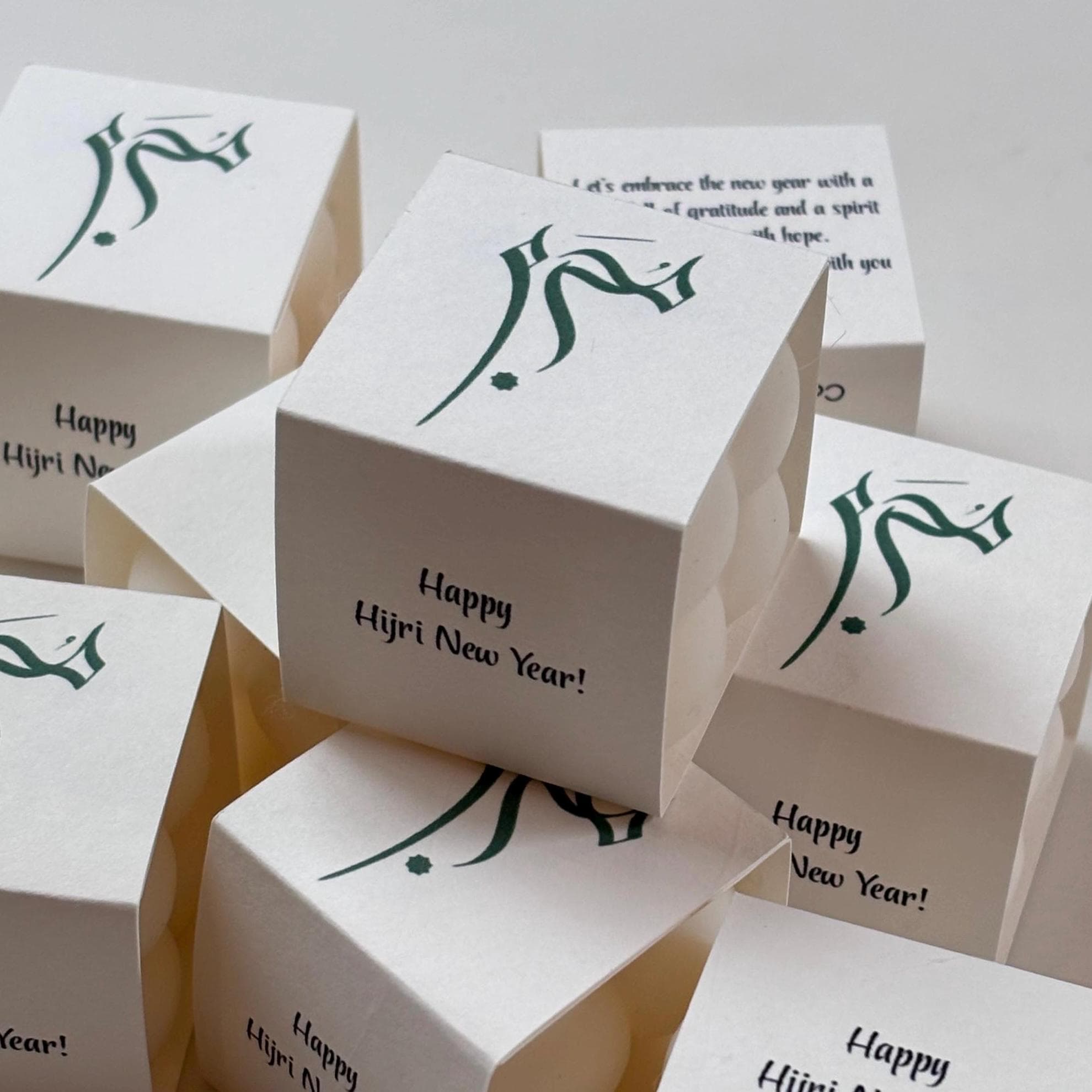 Mini Islamic New Year Candle Favors, Happy New Year Favors, Muharram Gifts, Islamic Gifts for Friends & Family, Mini Bubble Candle Favors - image 2