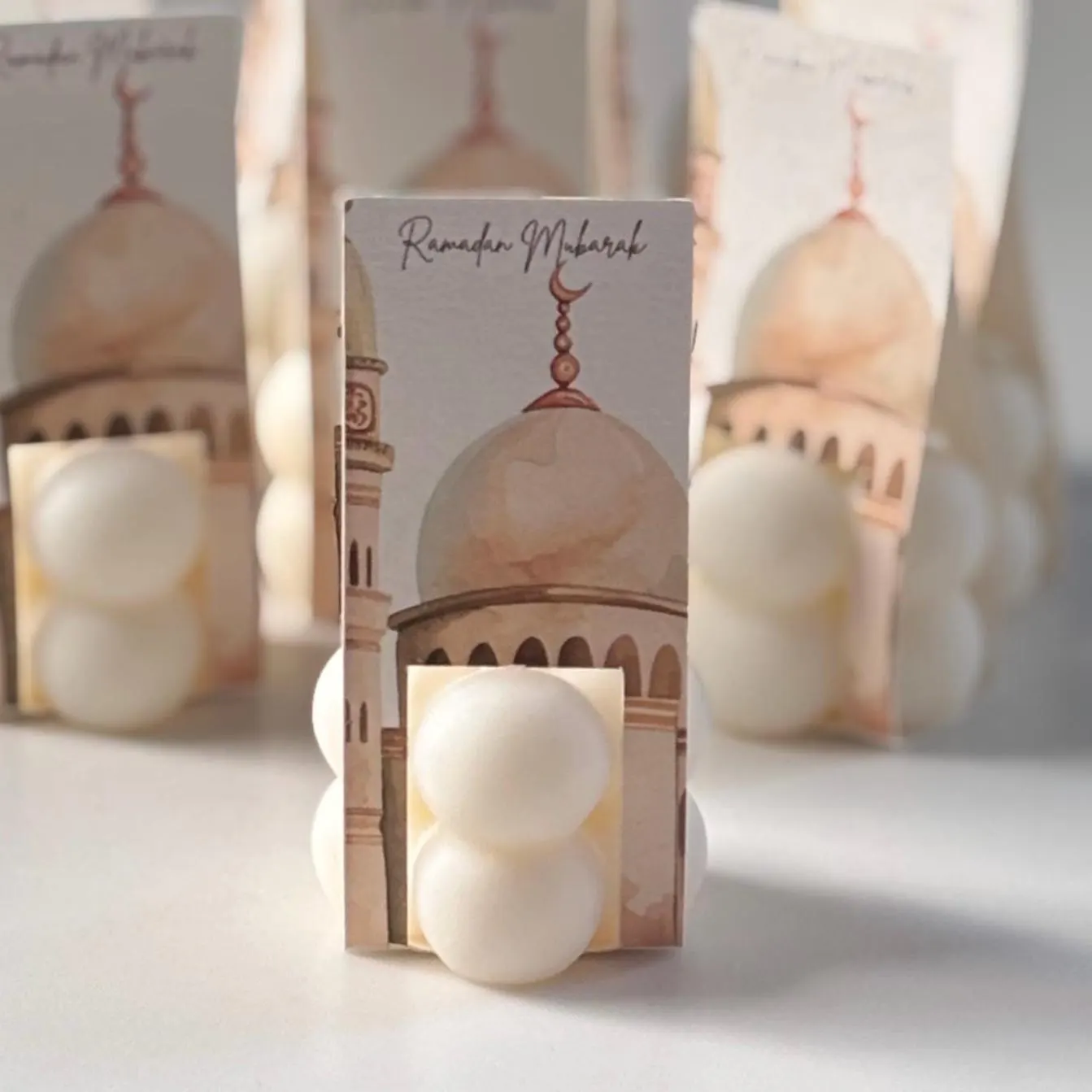 Luxury Ramadan Mubarak Candles, Ramadan Mubarak Favors, Personalised Unique Ramadan Favors, Ramadan Mubarak, Mini Bubble Candle Favors
