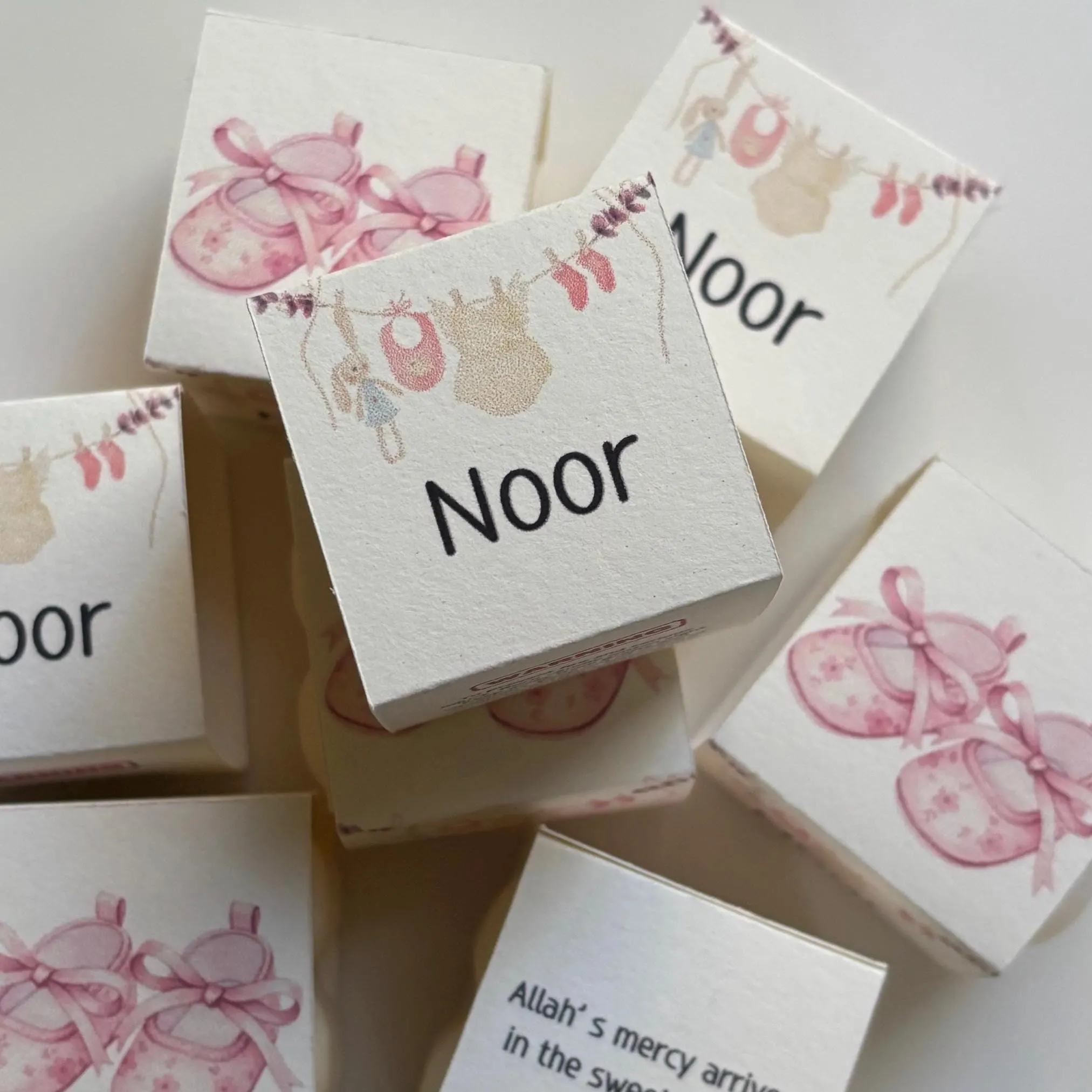 Islamic Baby Shower Favours, Personalised Mini Bubble Candle, Muslim Baby Shower Gift, Aqiqah Favors, New Baby Girl Favors - image 4