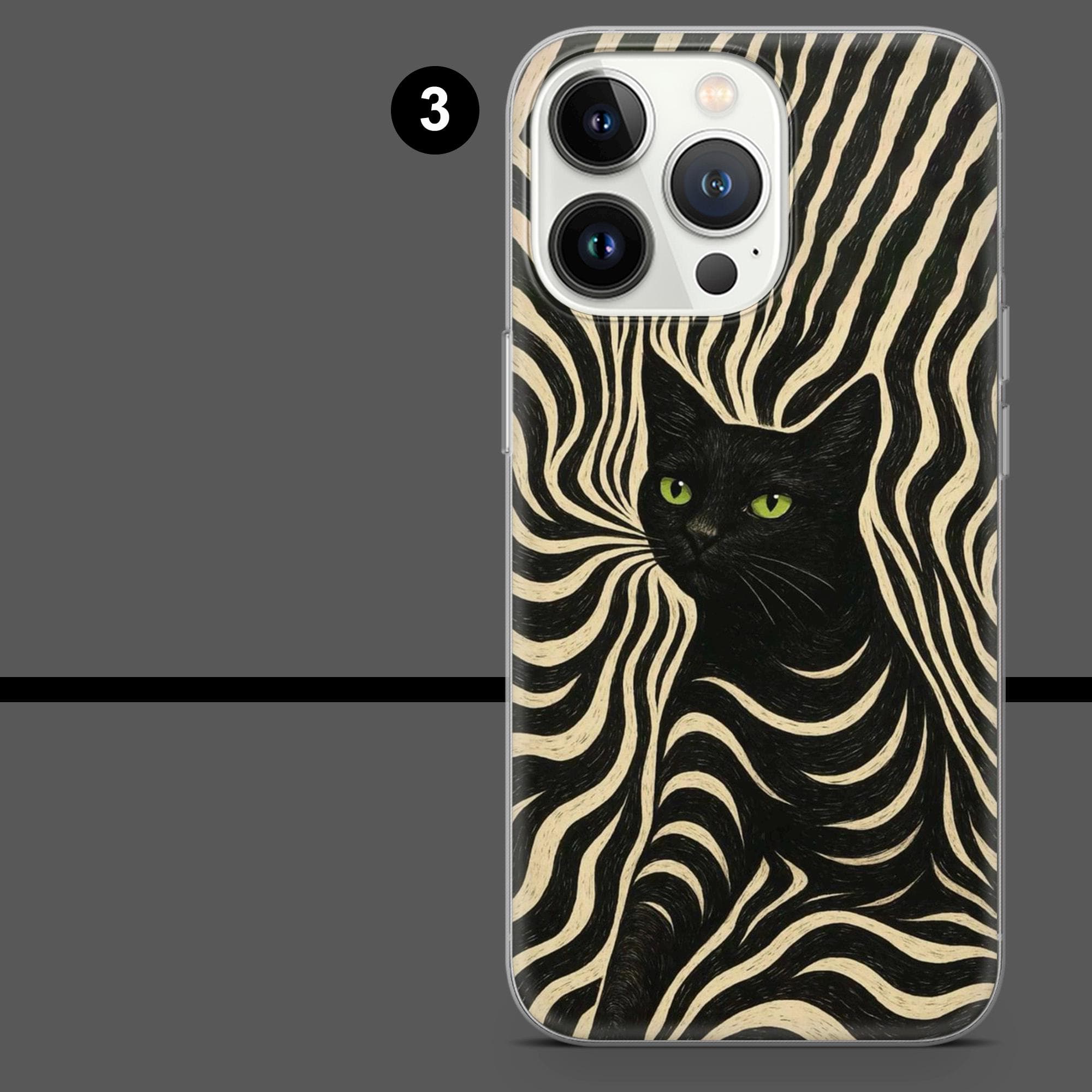 Black Cat Phone Case Old Money Smoking Bookish for iPhone 18Pro, 17, 16, 15, 14, 13, Samsung S26, S25, S24, S23, A17, A57, A37 Pixel 11, 10 - image 5