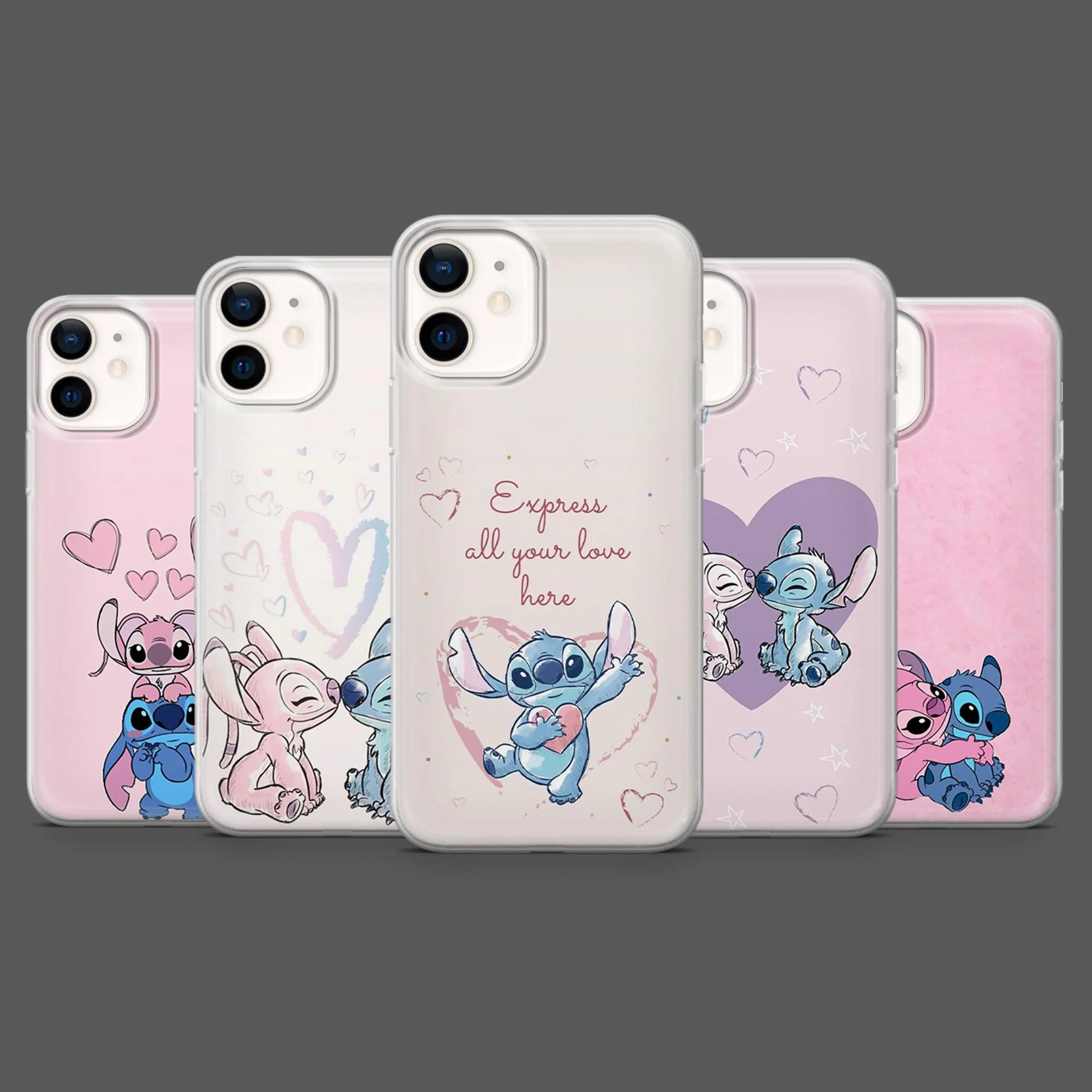 Stitch Phone Case Lilo Ohana Disney Cover for iPhone 18Pro, 17, 16, 15, 14, 13, Samsung S26, S25, S24, S23, A17, A57, A37 Pixel 11, 10