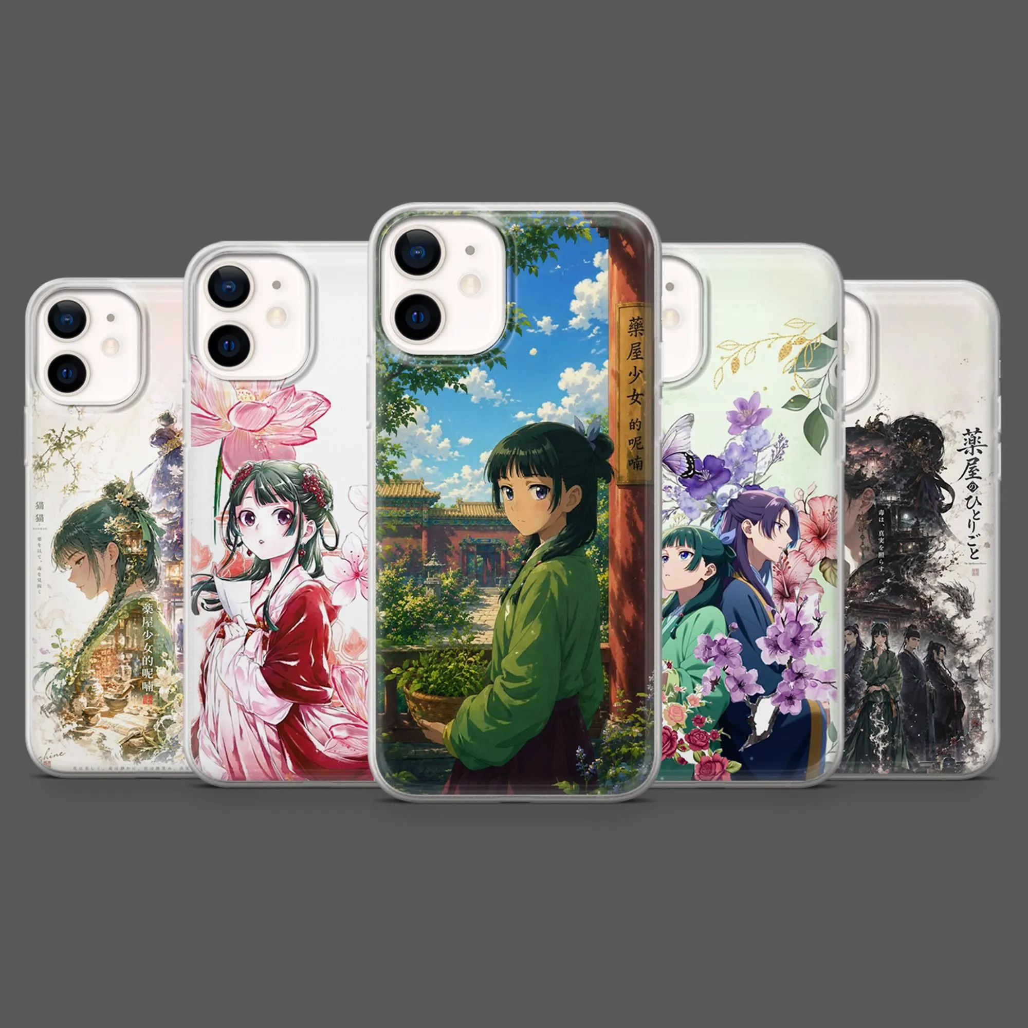 Apothecary Diaries Phone Case Jinshi Maomao Anime for iPhone 18Pro, 17, 16, 15, 14, 13, Samsung S26, S25, S24, S23, A17, A57,A37 Pixel 11,10