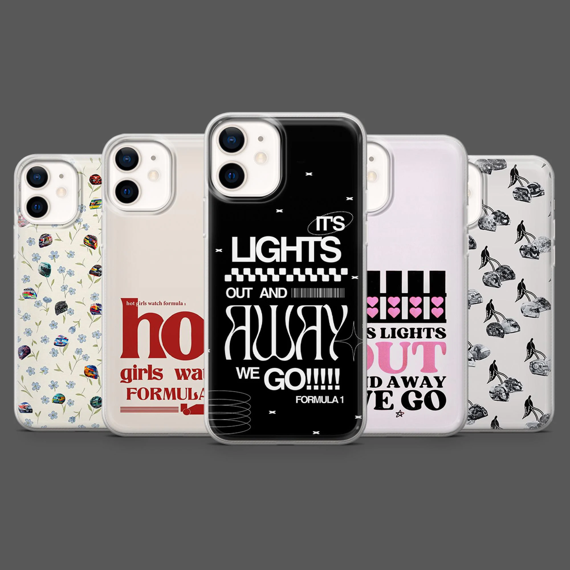 Formula 1 Phone Case F1 Fan Quotes Race Cover for iPhone 18Pro, 17, 16, 15, 14, 13, Samsung S26, S25, S24, S23, A17, A57, A37 Pixel 11, 10