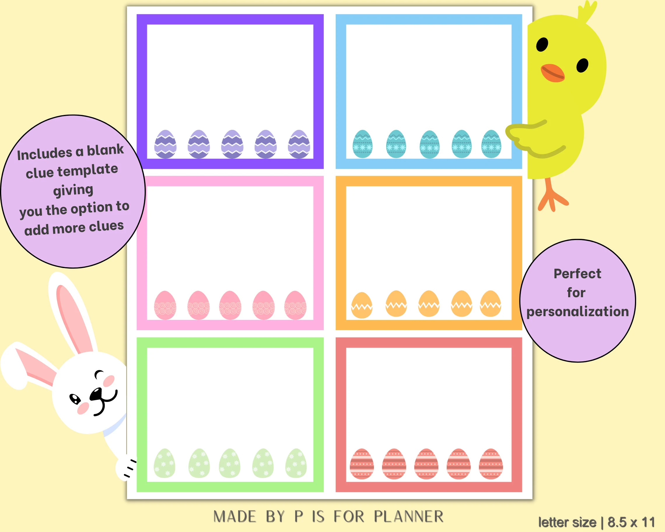 Indoor Easter Scavenger Hunt, Easter Game for Kids, Treasure Hunt for Kids, Easter Egg Hunt, Easter Printable - image 4