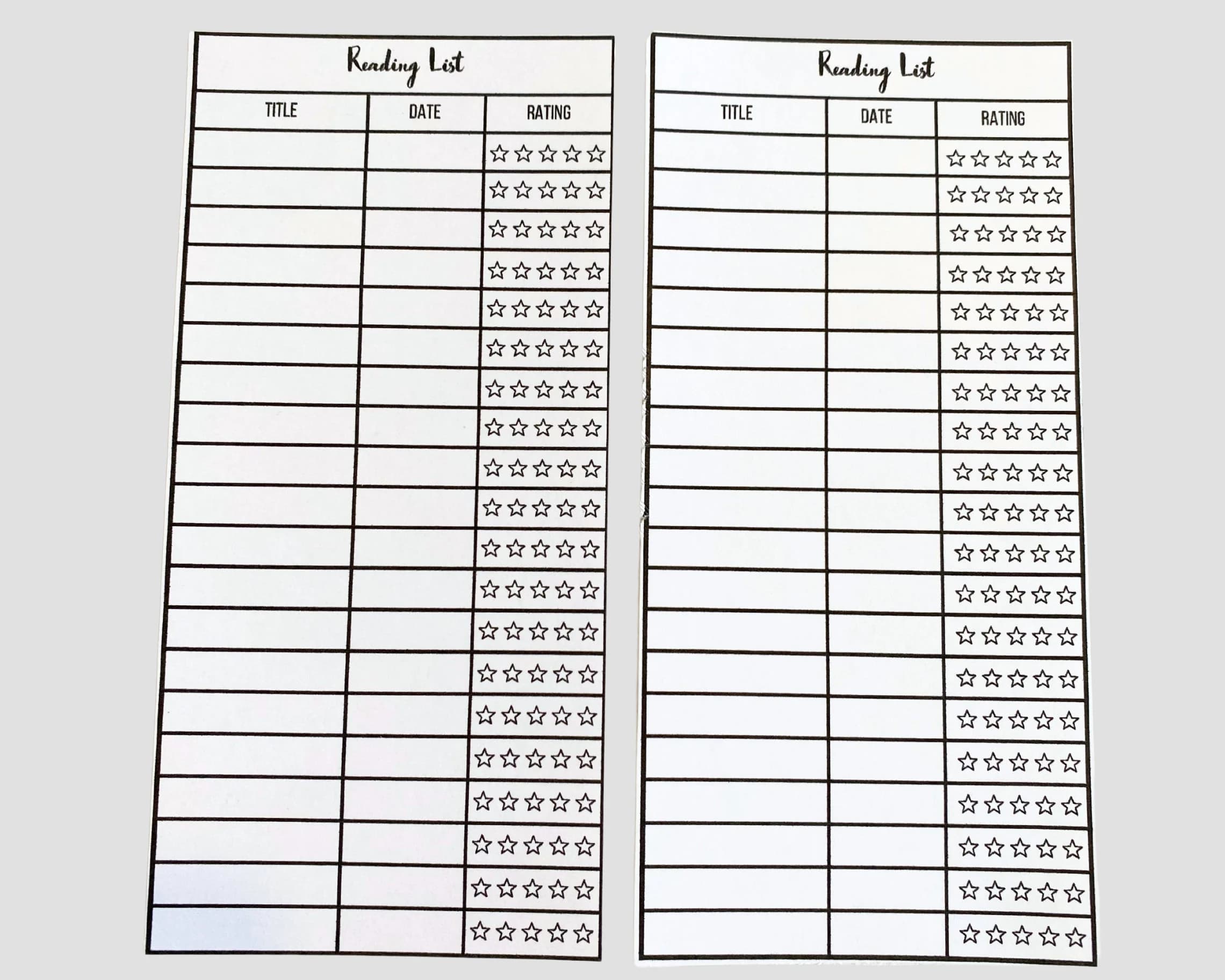 Printable Bookmark, Reading Log Tracker, Library Card Bookmark for Adults and Kids, Book Lover Gift - image 4