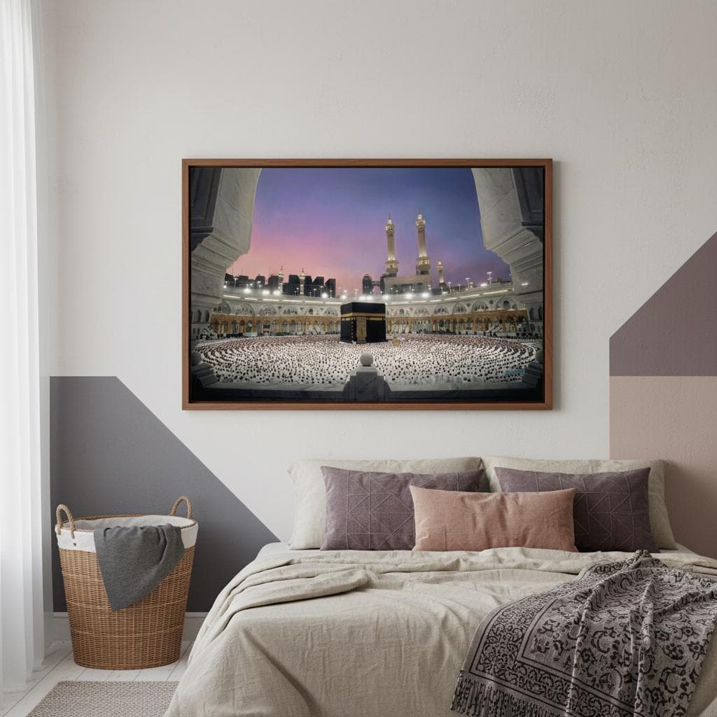 Kaaba Sunset Canvas Art | Islamic Mecca Print, Spiritual Gift - image 5