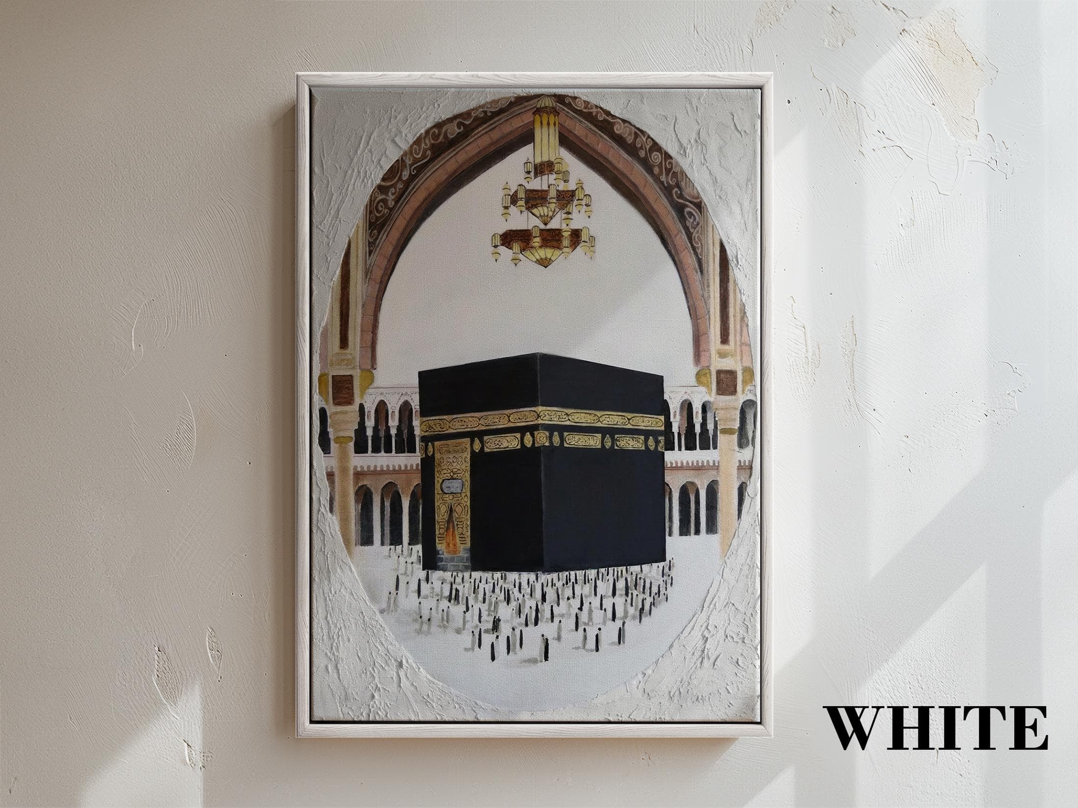 Textured Kaaba Painting | Mecca Art, Islamic Home Decor - image 2