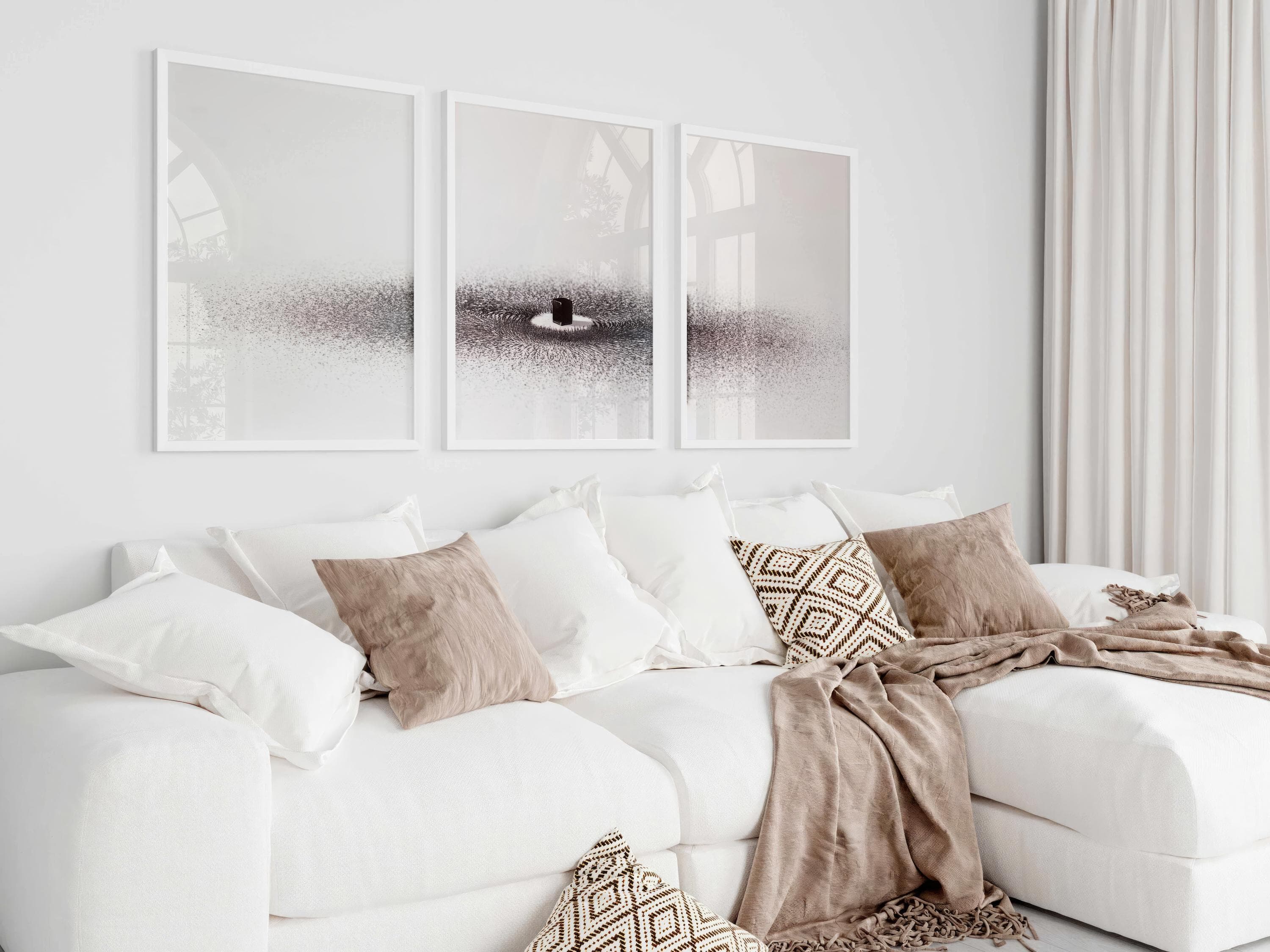 Khana Kaaba wall art set in a minimalist style, perfect for living room decor.