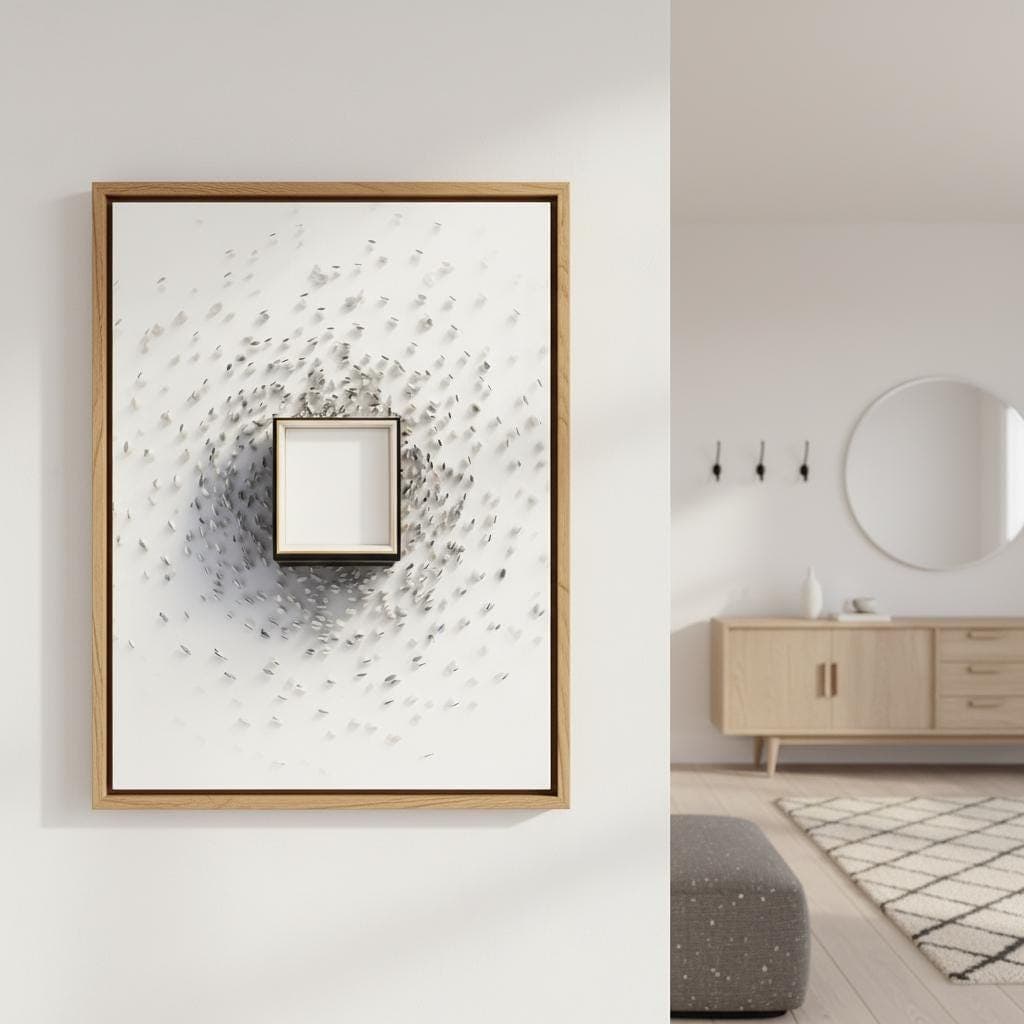 Khana Kaaba Tawaaf Islamic Wall Art – Abstract Minimalist Canvas Prints (Digital Download)