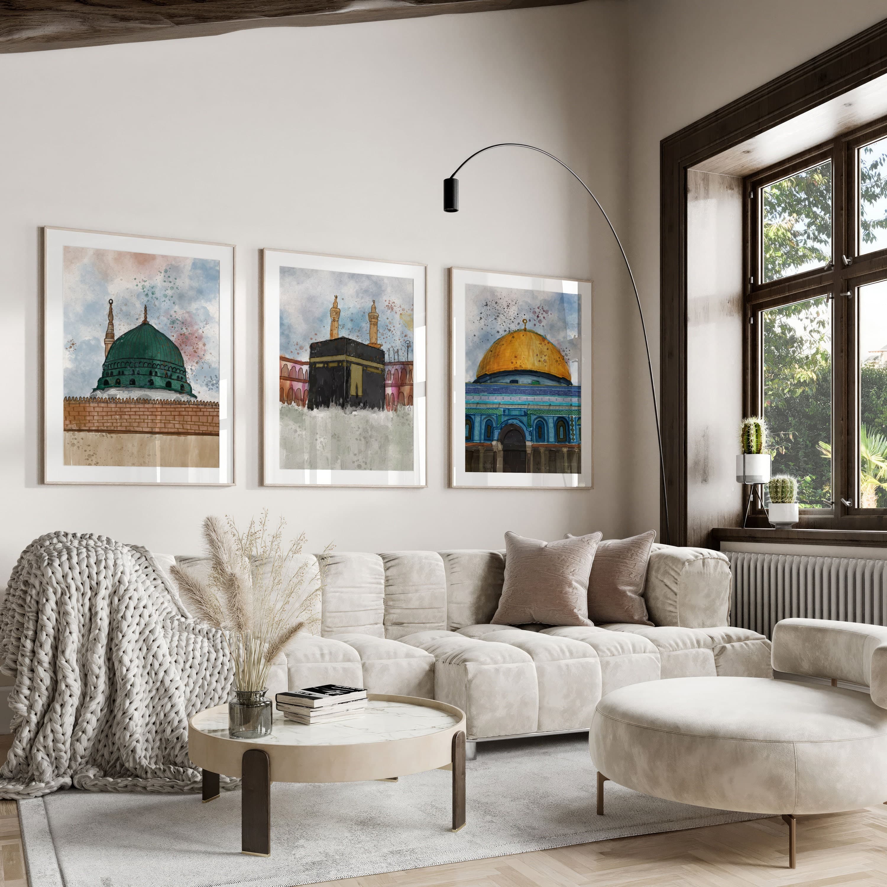 Islamic Wall Art Set
Kaaba Wall Art
Masjid al-Nabawi Art