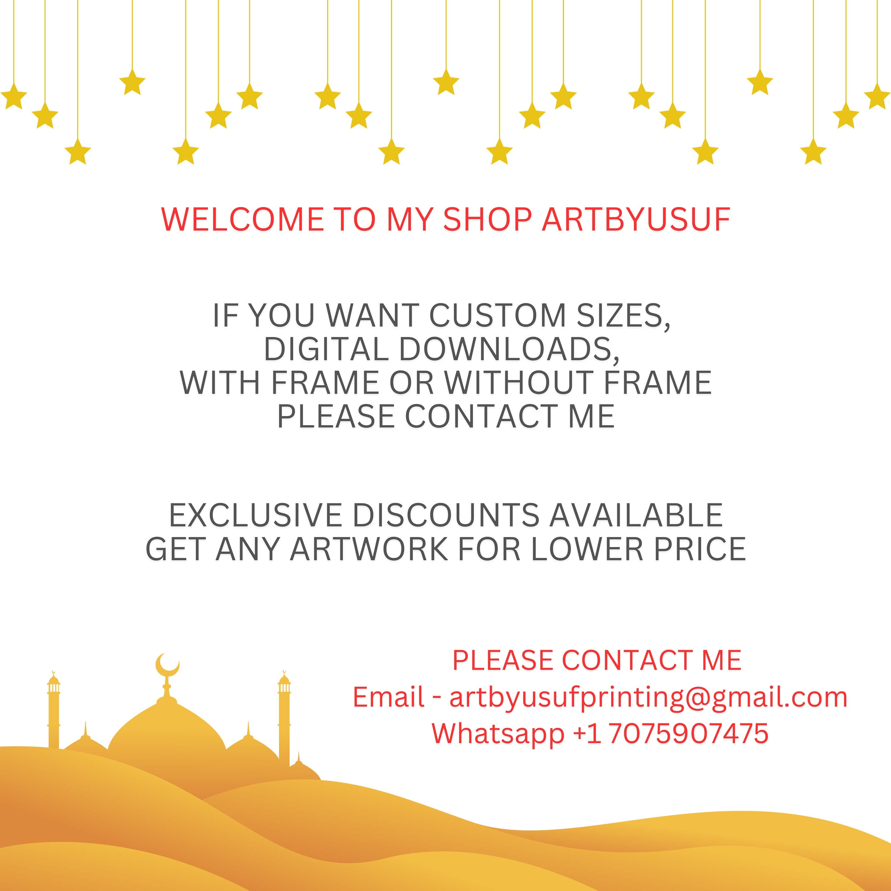 Framed Islamic Wall Art - Engraved Arabic Calligraphy, Inspirational Quote - image 3