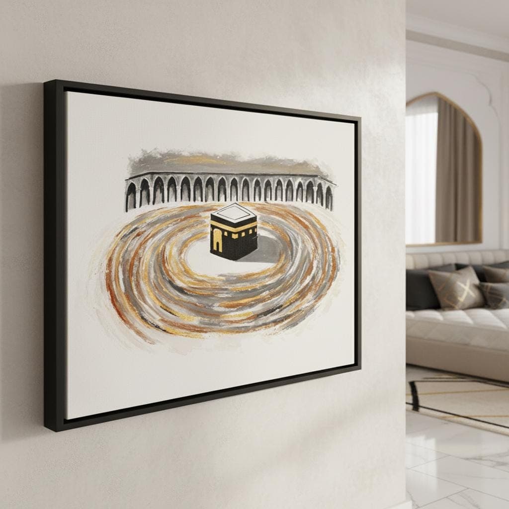 Kaaba Abstract Art Print | Modern Islamic Home Decor - image 3