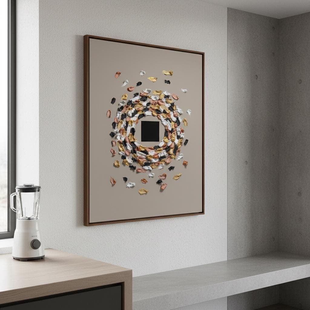 Kaaba Tawaaf Art Print | Gold, Copper, Black Islamic Decor - image 4