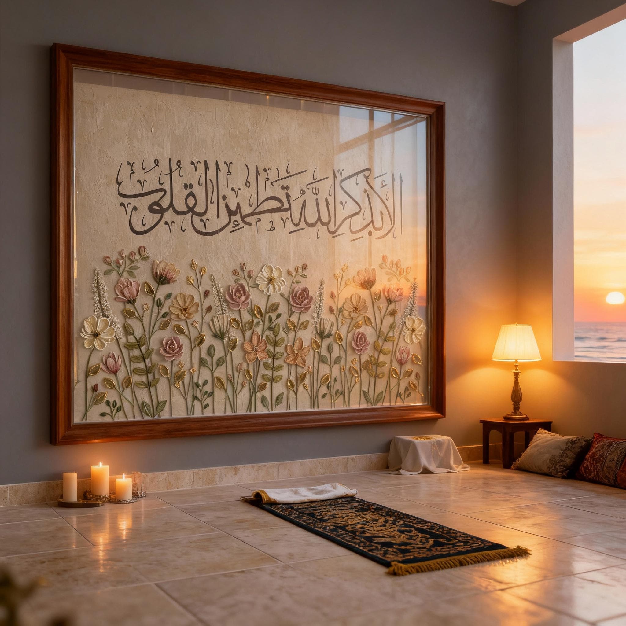 Quran Verse Arabic Calligraphy Canvas | Islamic Home Decor Gift