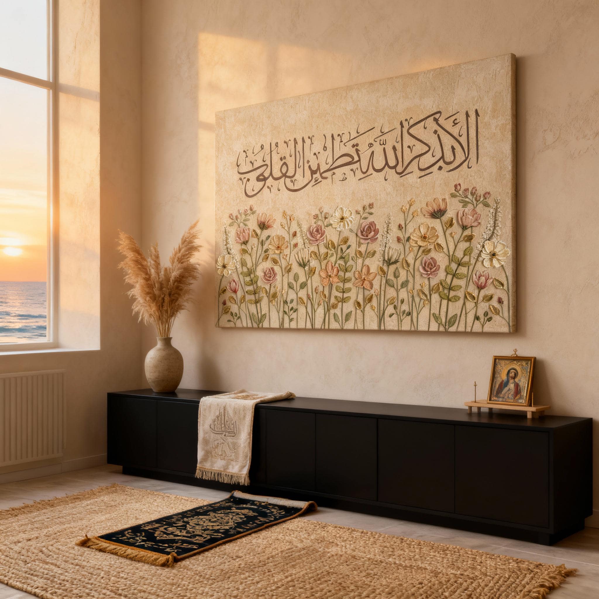 Quran Verse Arabic Calligraphy Canvas | Islamic Home Decor Gift - image 3